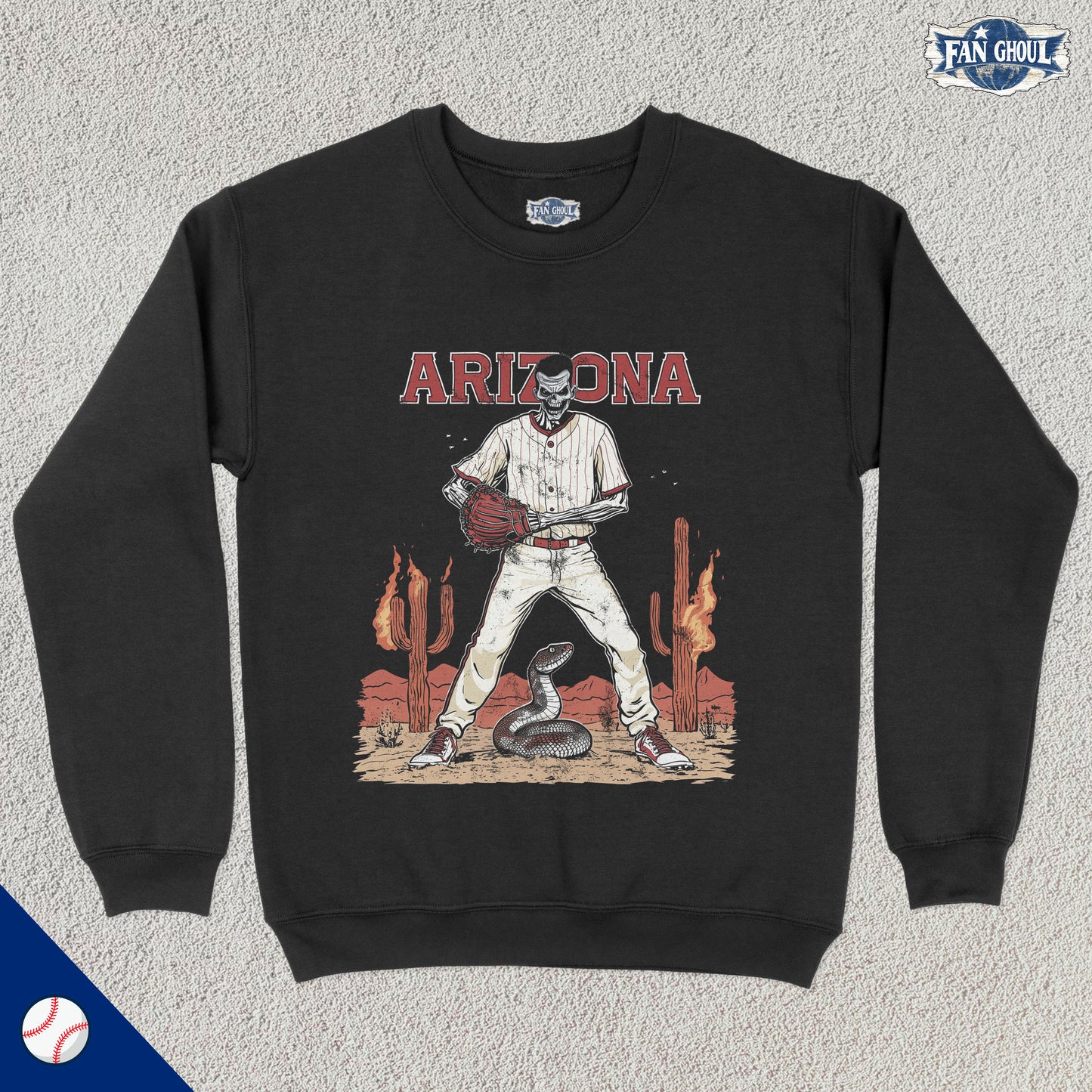 Arizona Baseball "Ghoul" Crewneck