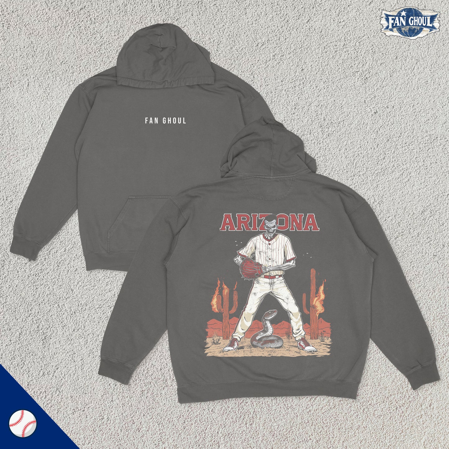 Arizona Baseball "Ghoul" Hoodie