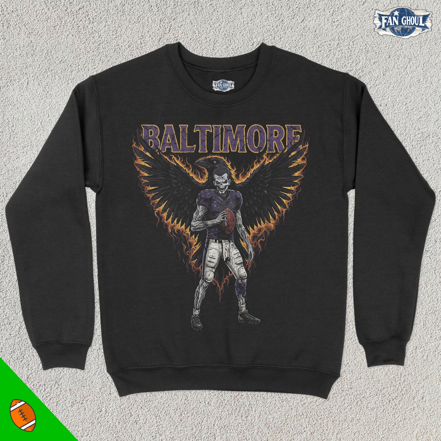 Baltimore Football "Ghoul" Crewneck