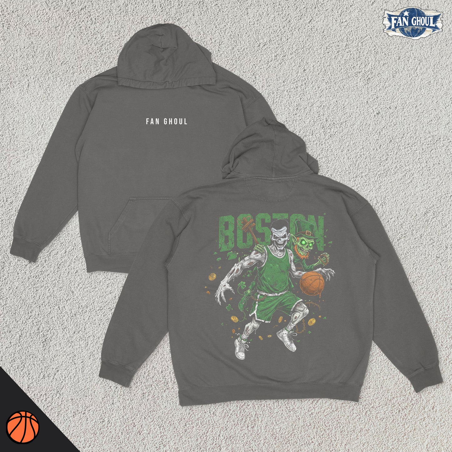 Boston Basketball "Ghoul" Hoodie