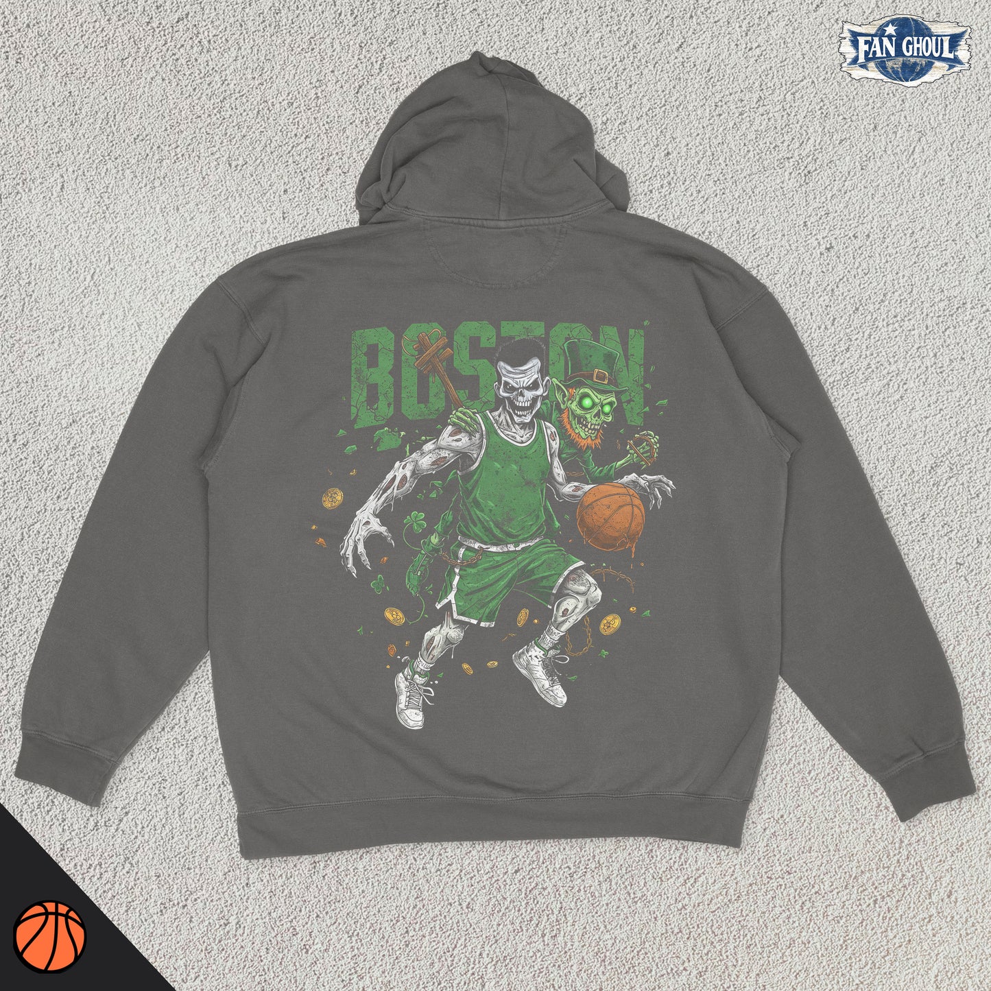 Boston Basketball "Ghoul" Hoodie