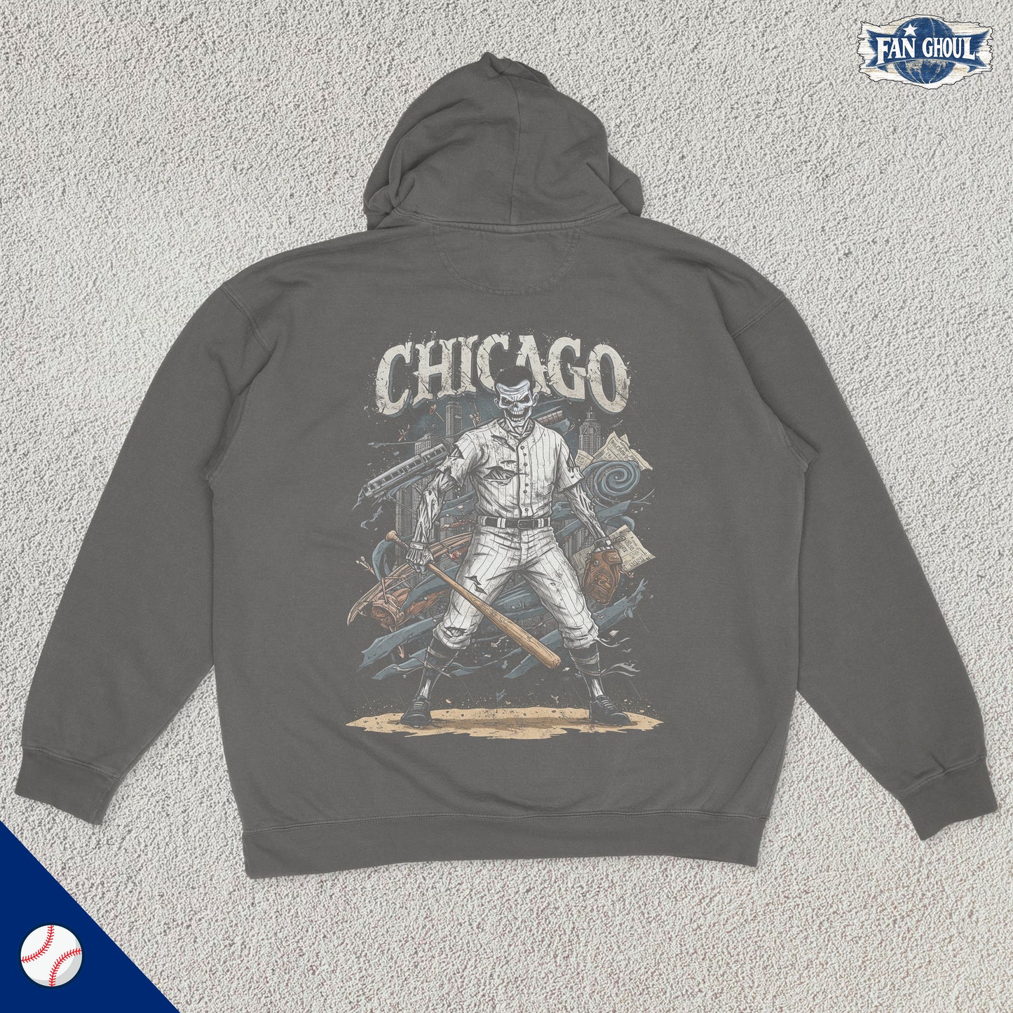 Chicago 2 Baseball "Ghoul" Hoodie