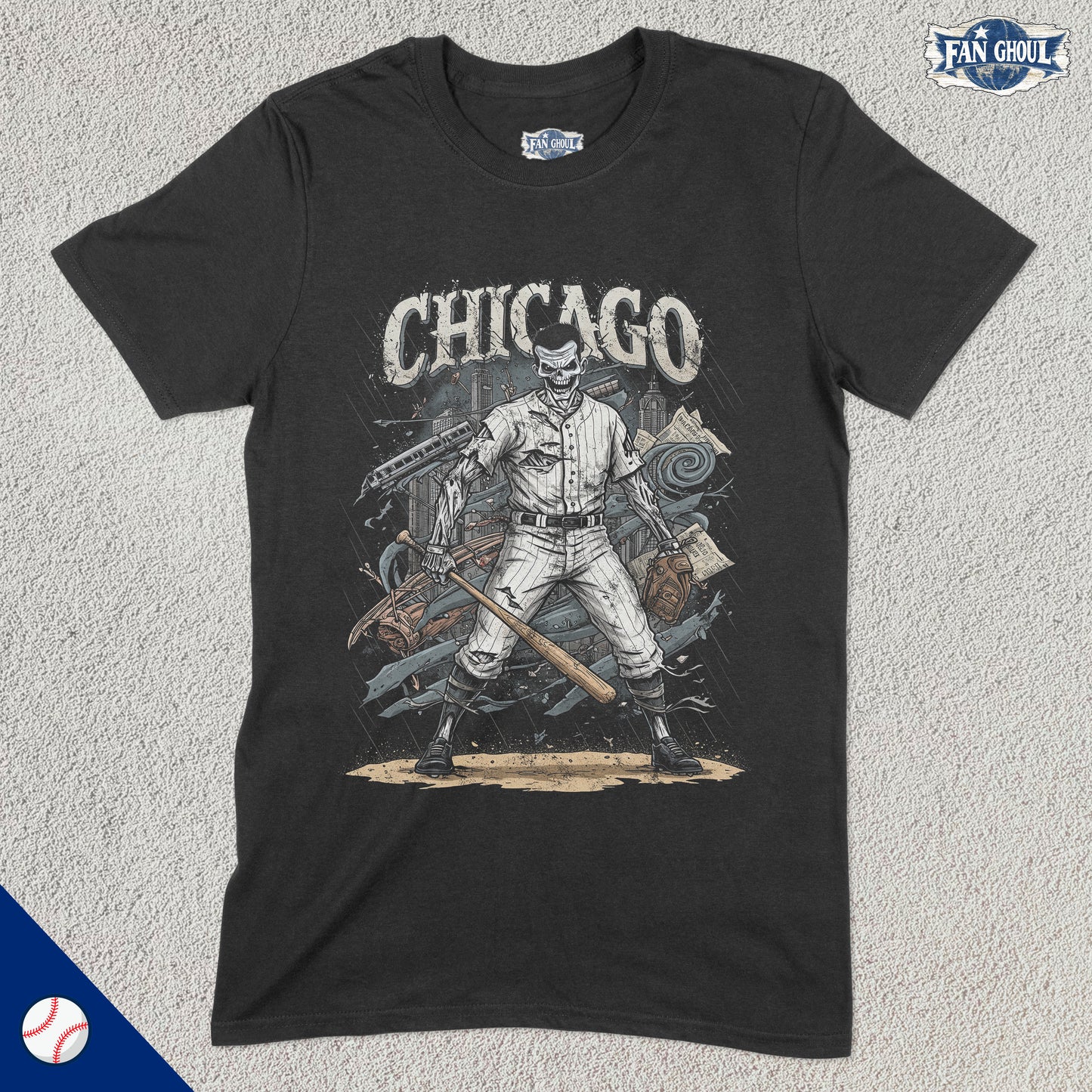 Chicago 2 Baseball "Ghoul" Shirt