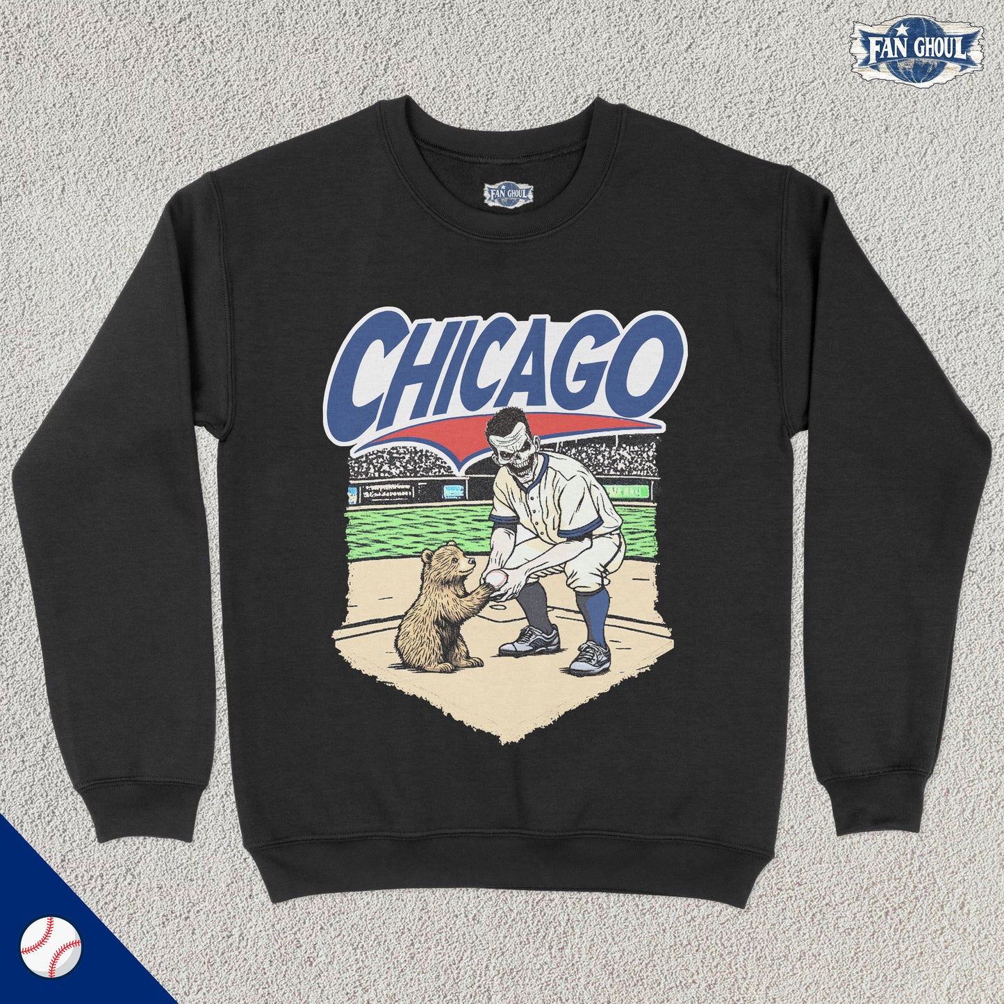 Chicago Baseball "Ghoul" Crewneck