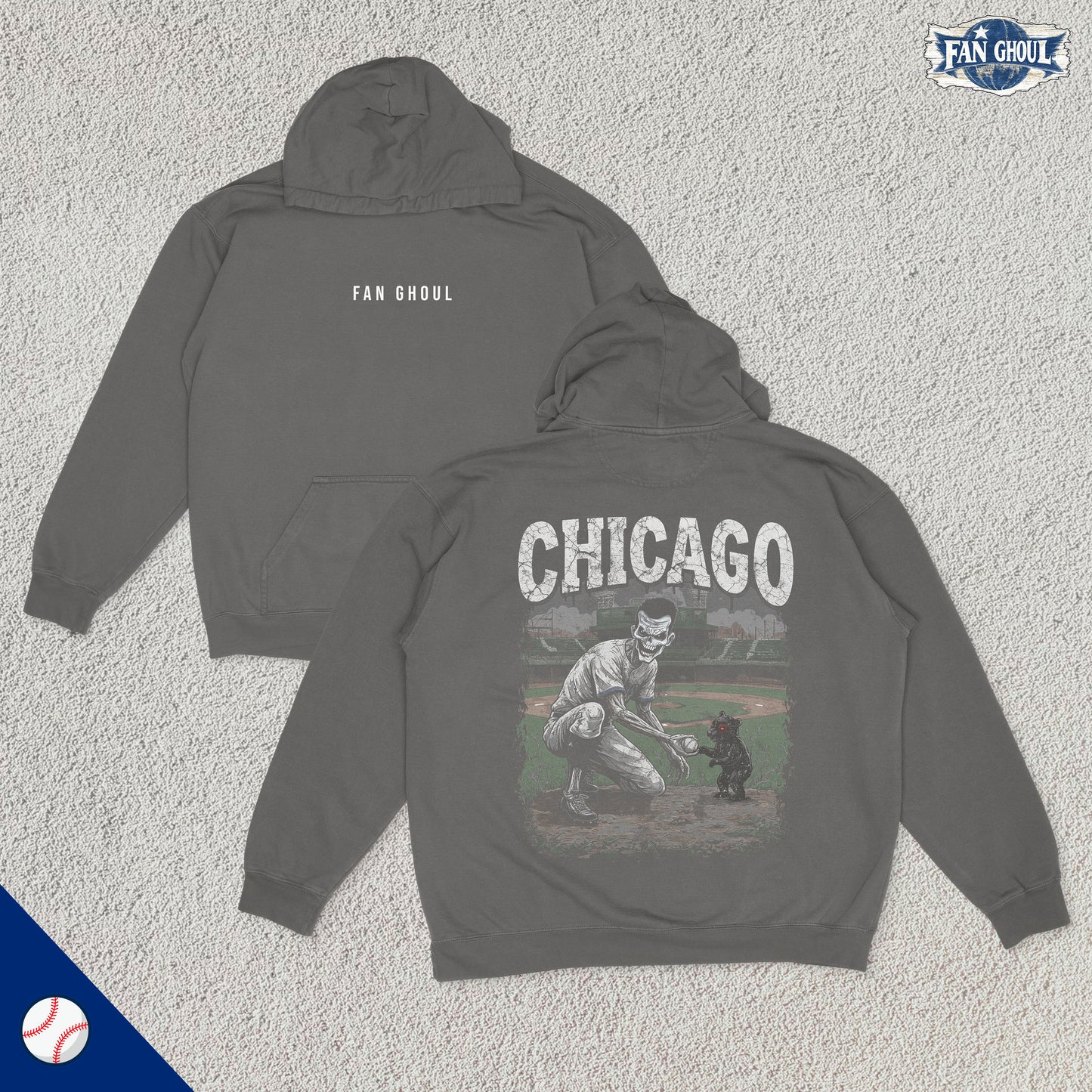Chicago v2 Baseball "Ghoul" Hoodie