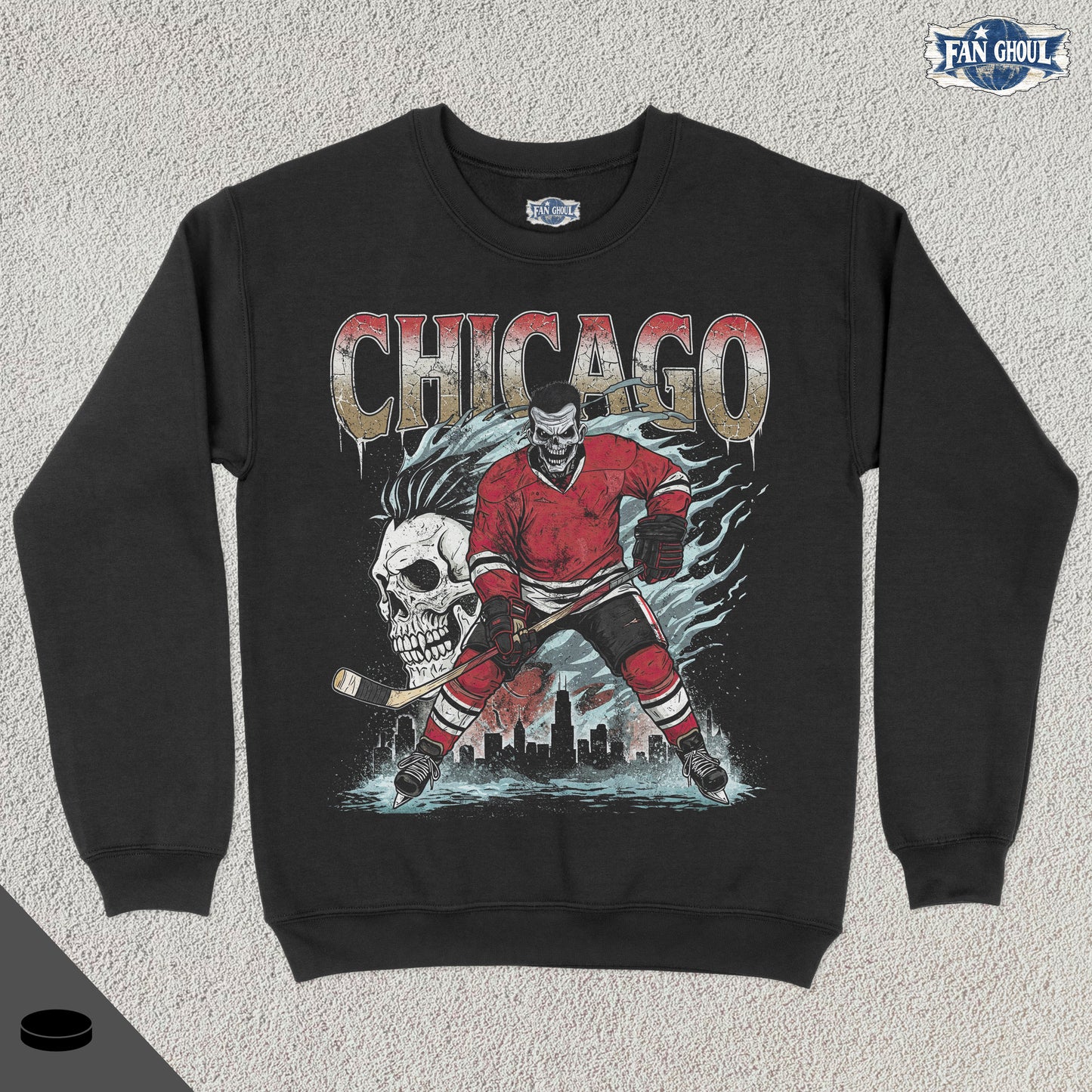 Chicago Hockey "Ghoul" Crewneck