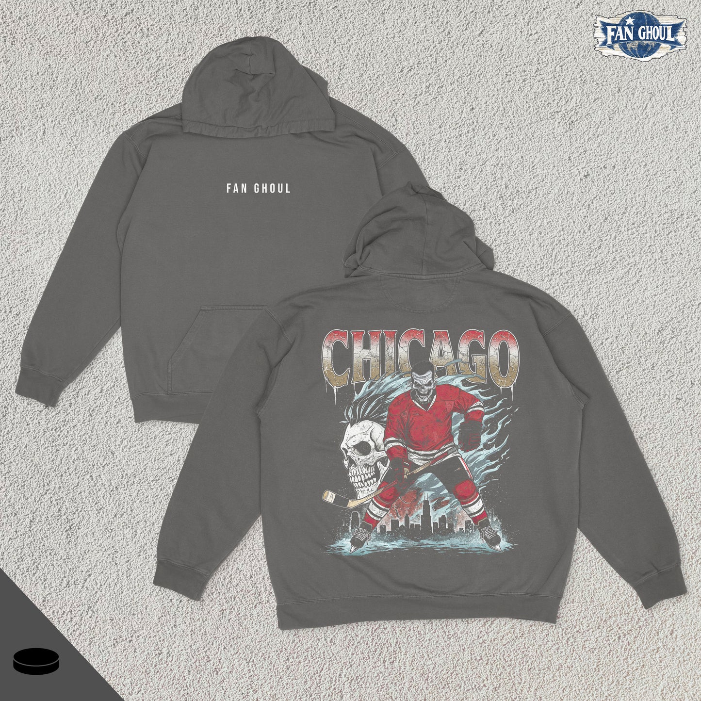 Chicago Hockey "Ghoul" Hoodie