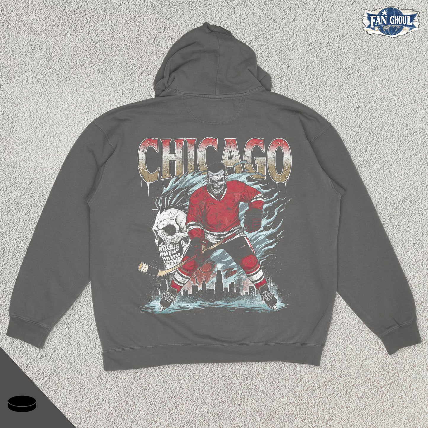 Chicago Hockey "Ghoul" Hoodie