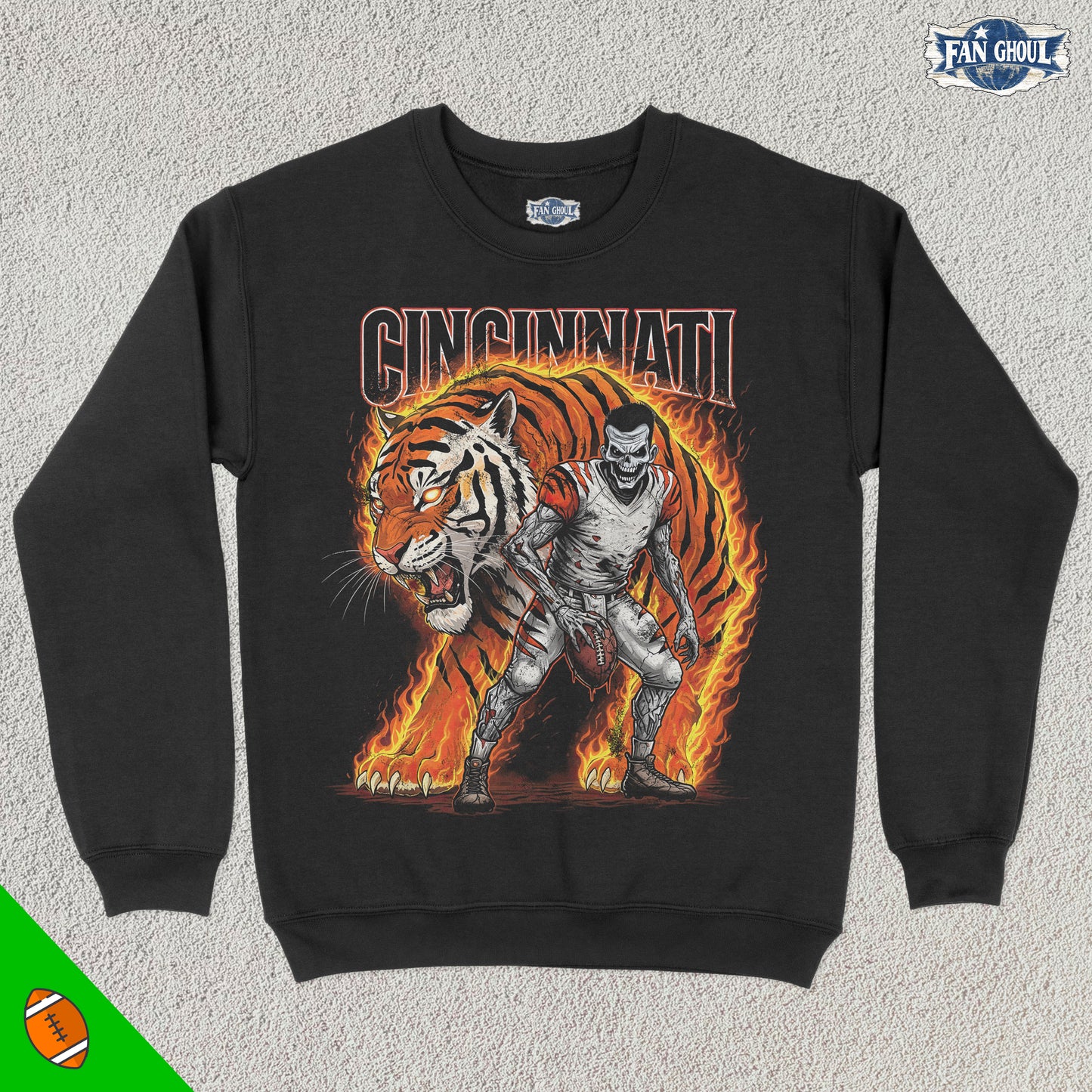 Cincinnati Football "Ghoul" Crewneck