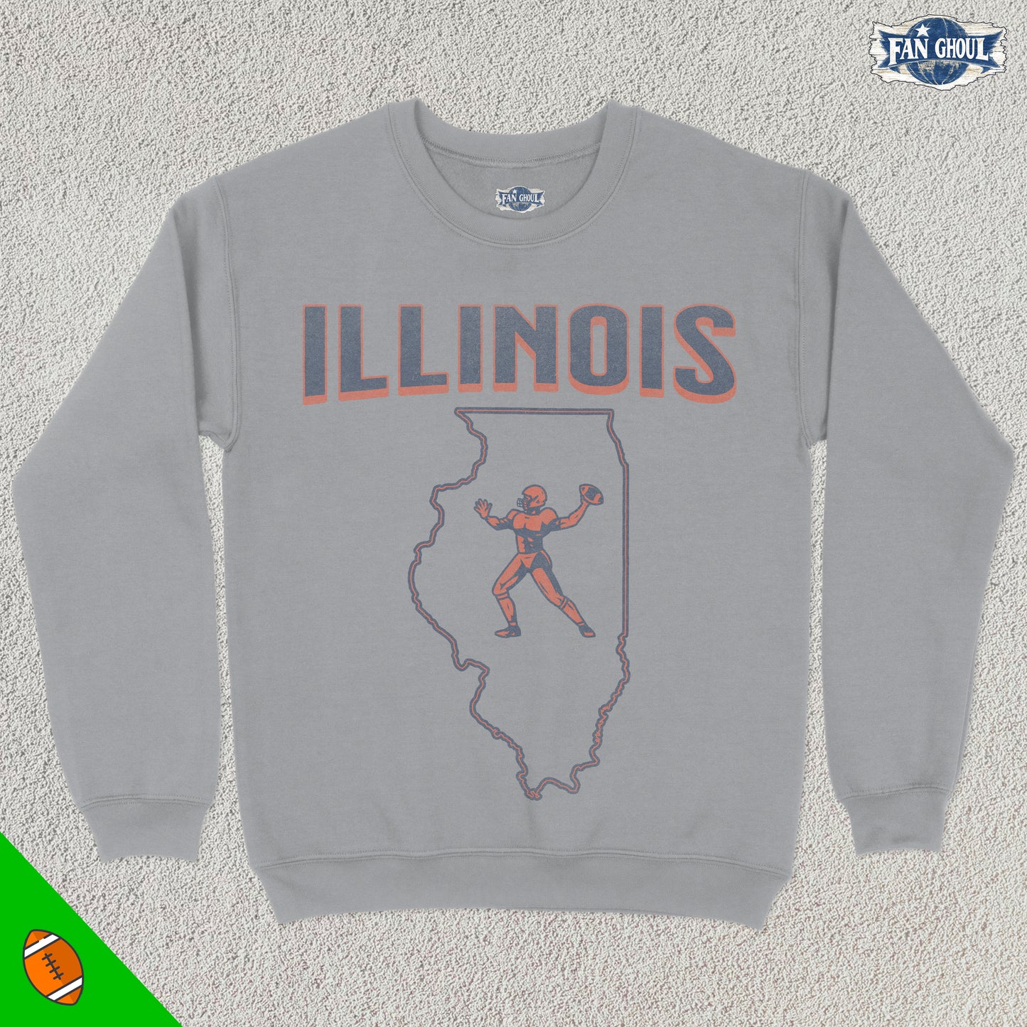 Illinois Football College Crewneck