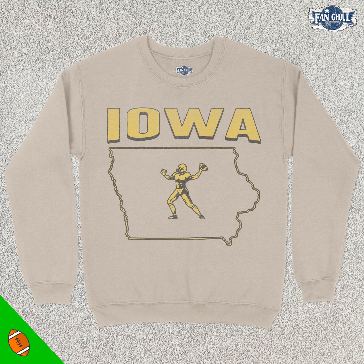 Iowa Football College Crewneck