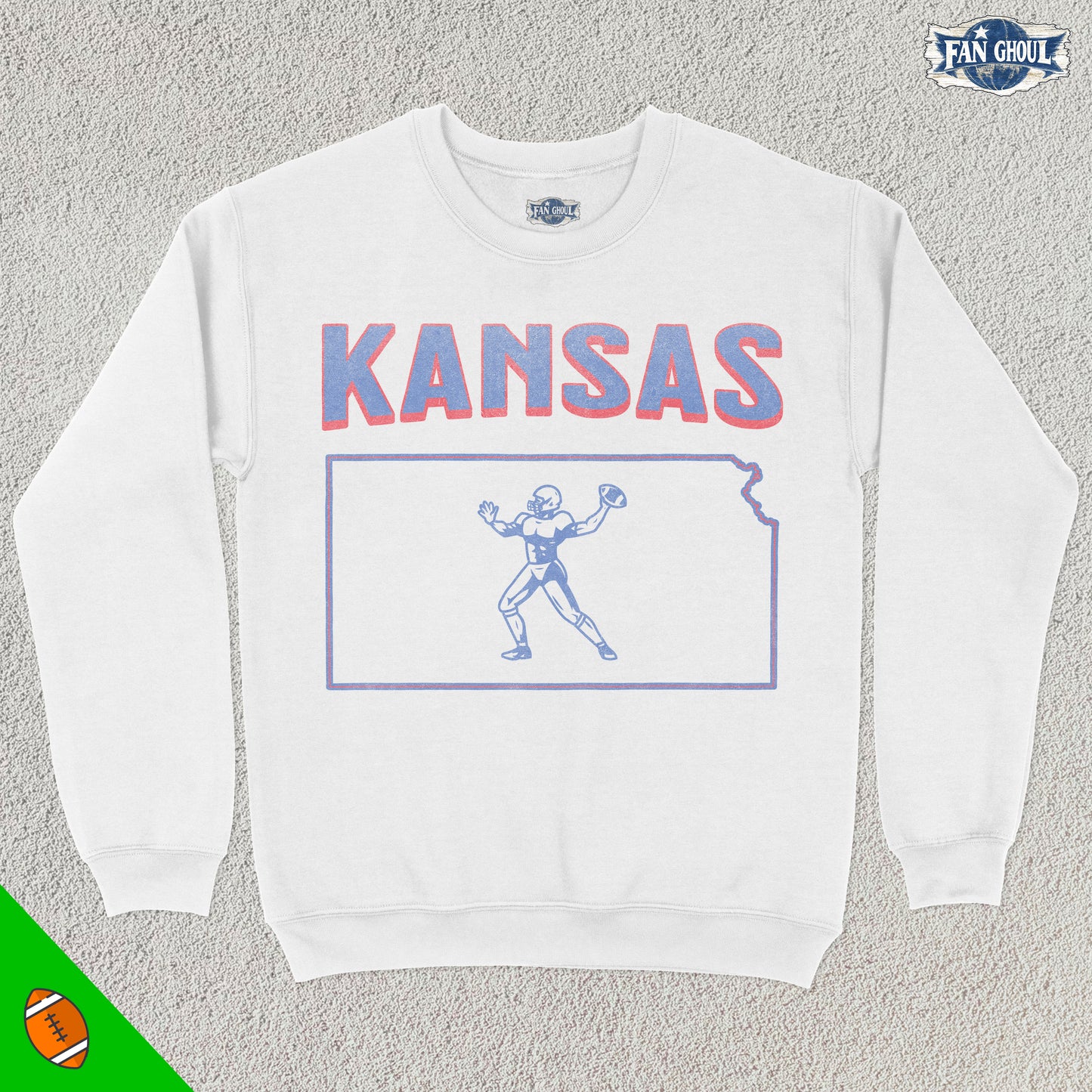 Kansas Football College Crewneck