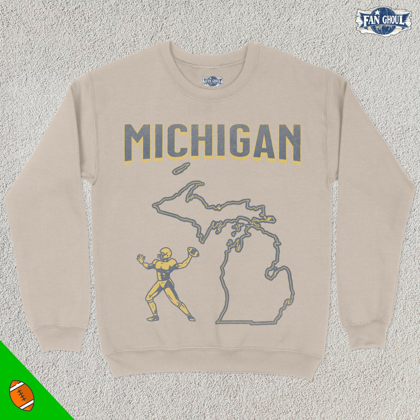 Michigan Football College Crewneck