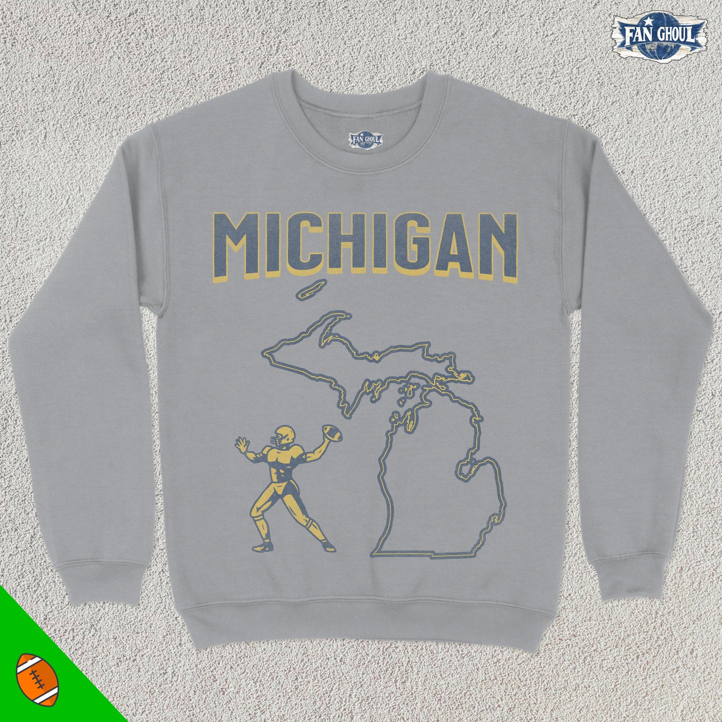 Michigan Football College Crewneck
