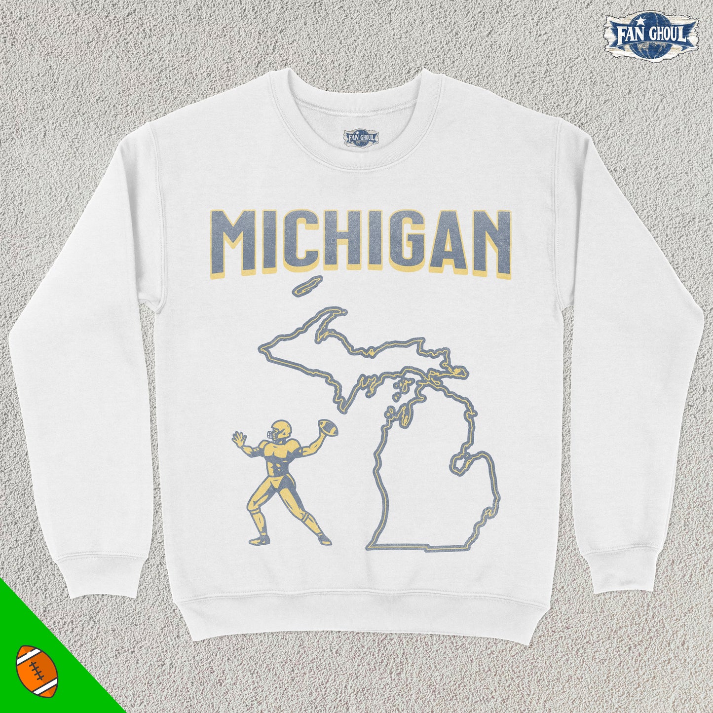 Michigan Football College Crewneck