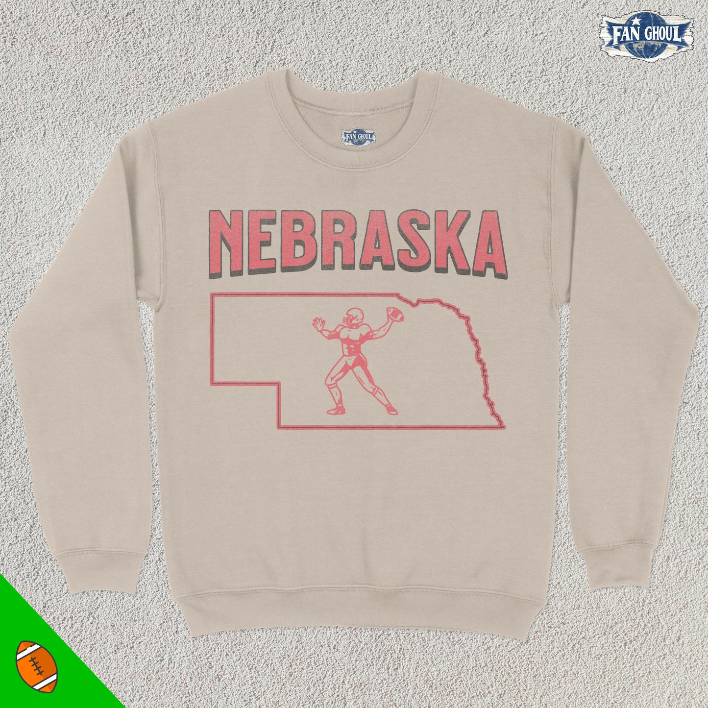 Nebraska Football College Crewneck