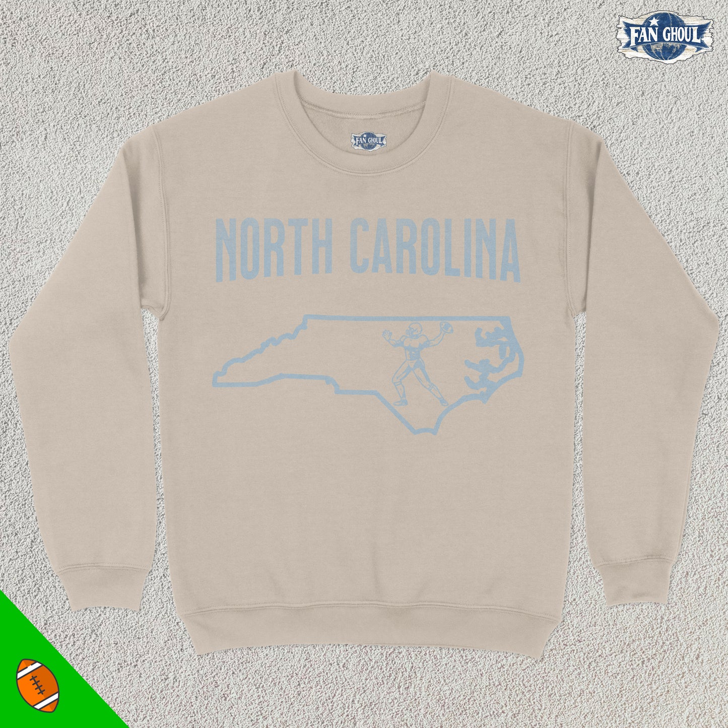 North Carolina Football College Crewneck