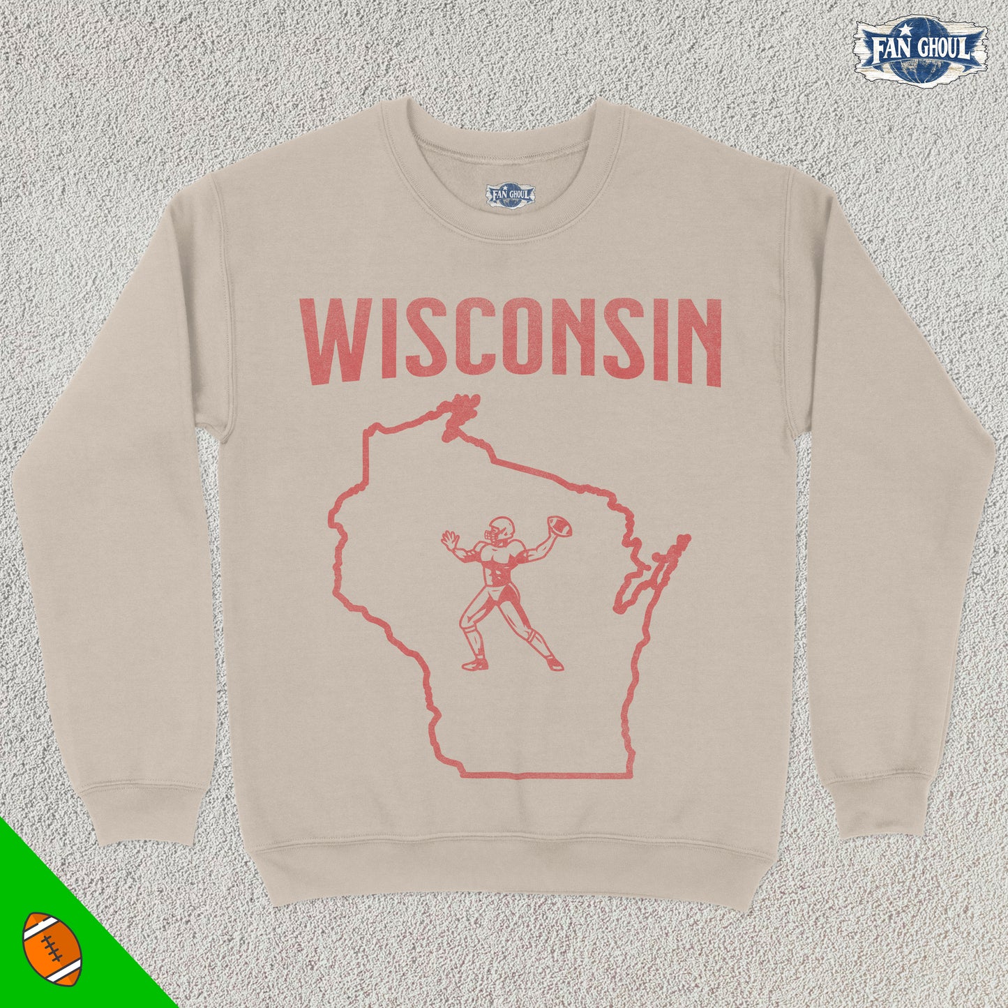 Wisconsin Football College Crewneck