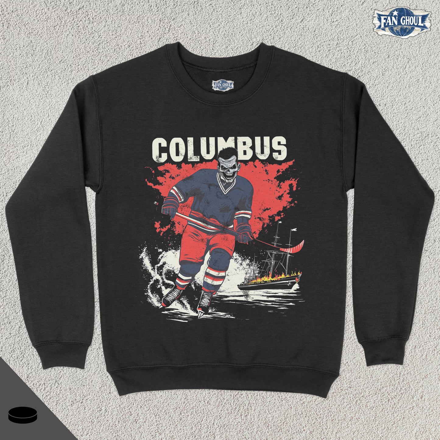 Columbus Hockey "Ghoul" Crewneck