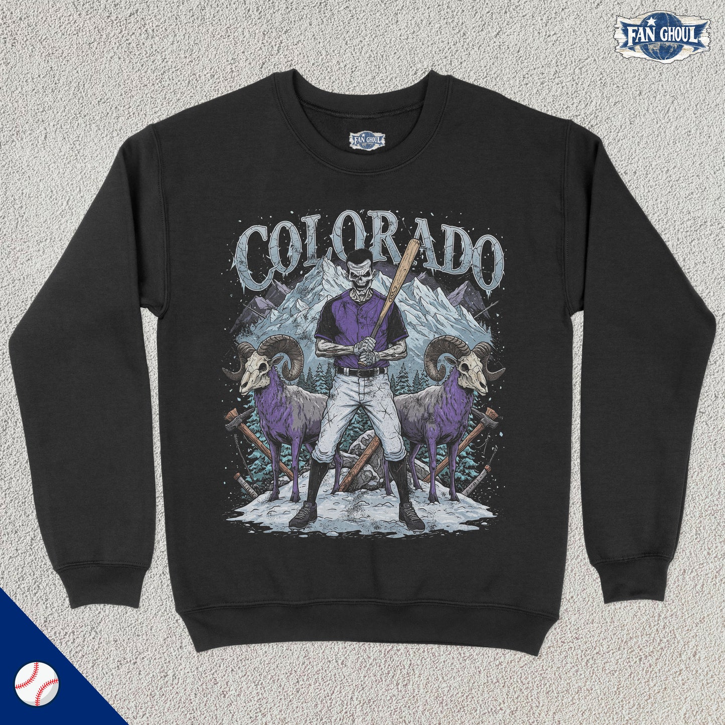 Colorado Baseball "Ghoul" Crewneck