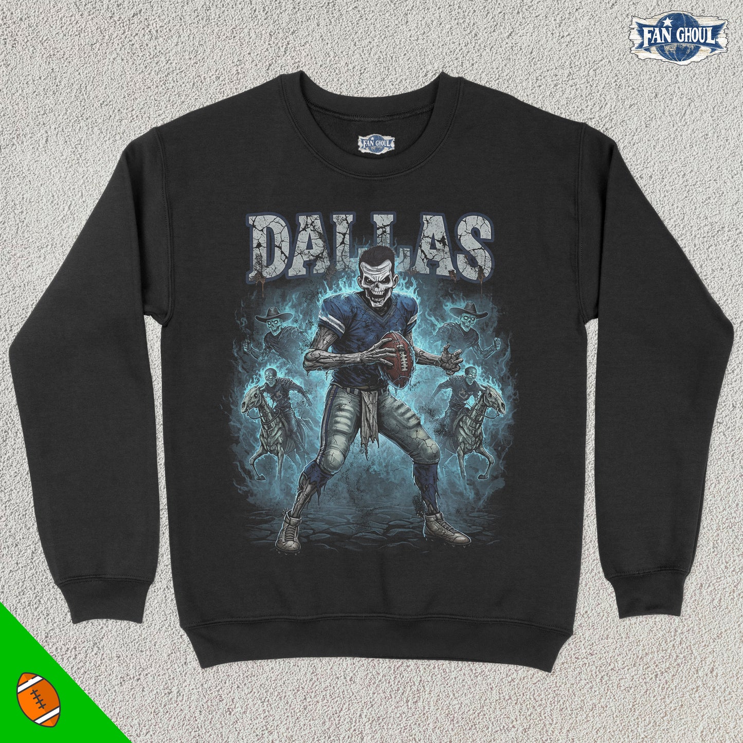 Dallas Football "Ghoul" Crewneck