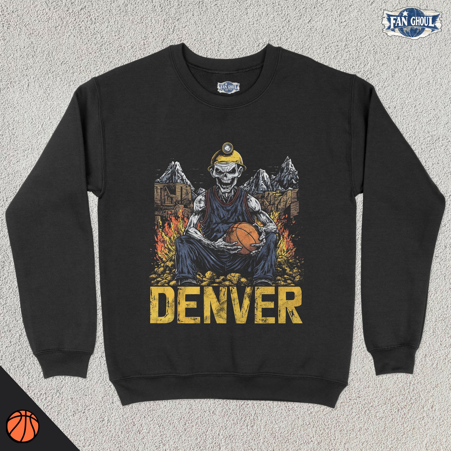 Denver Basketball "Ghoul" Crewneck