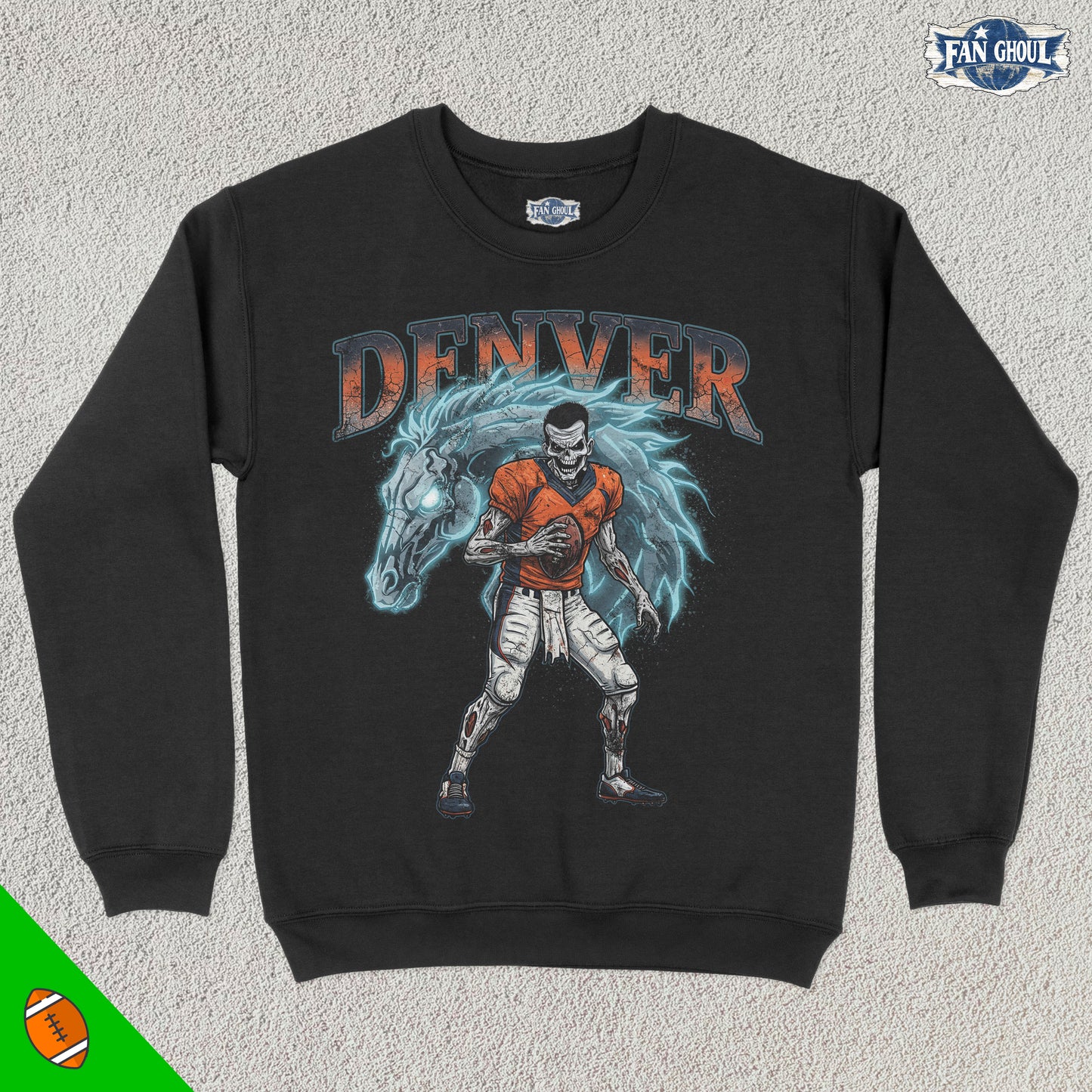 Denver Football "Ghoul" Crewneck