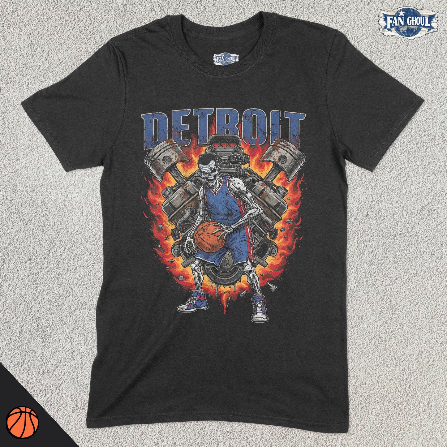 Detroit Basketball "Ghoul" Shirt