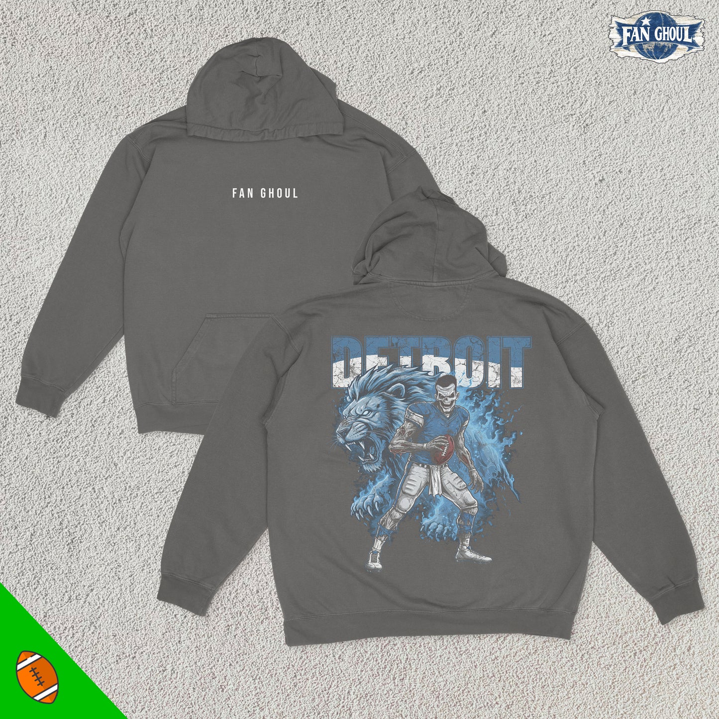 Detroit Football "Ghoul" Hoodie