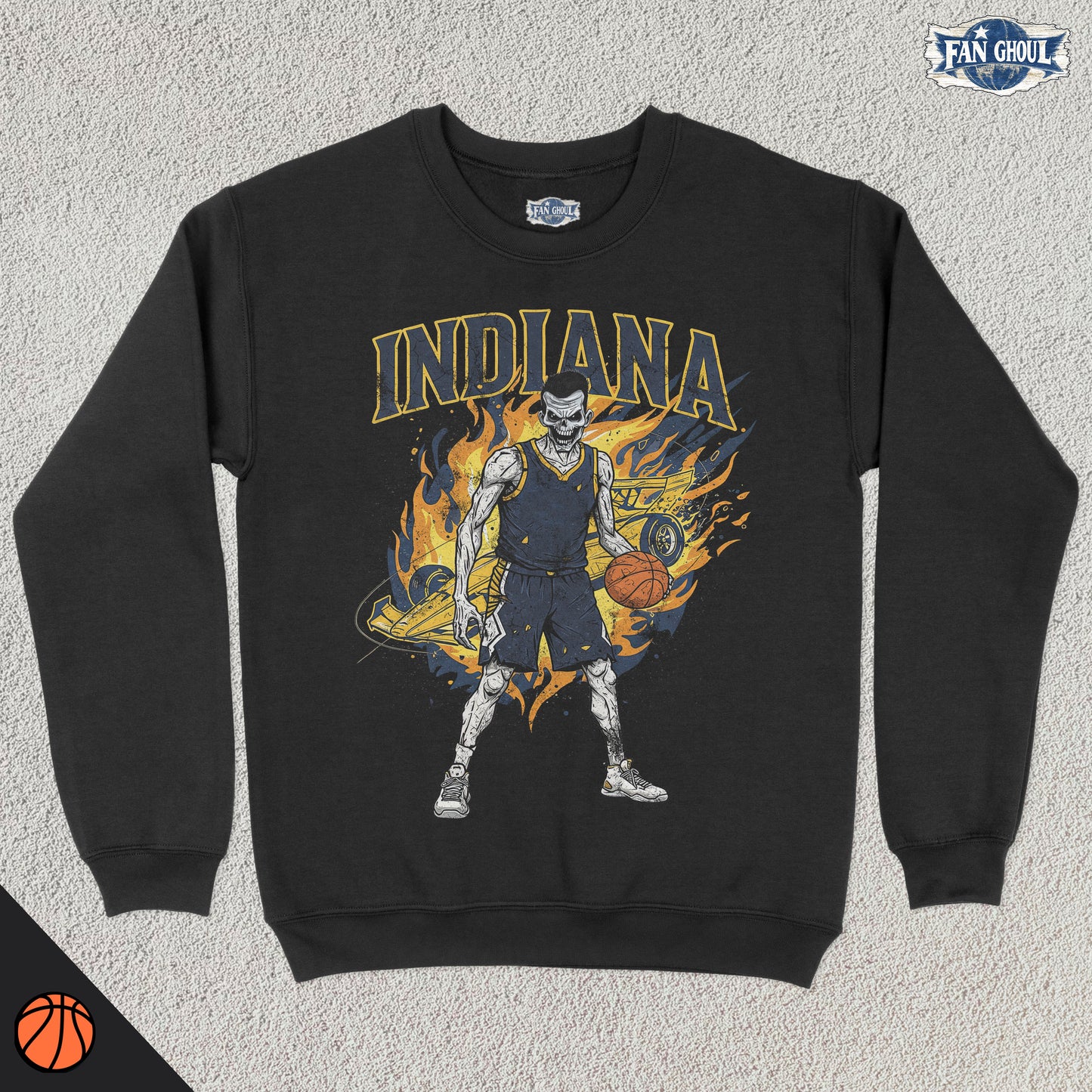 Indiana Basketball "Ghoul" Crewneck