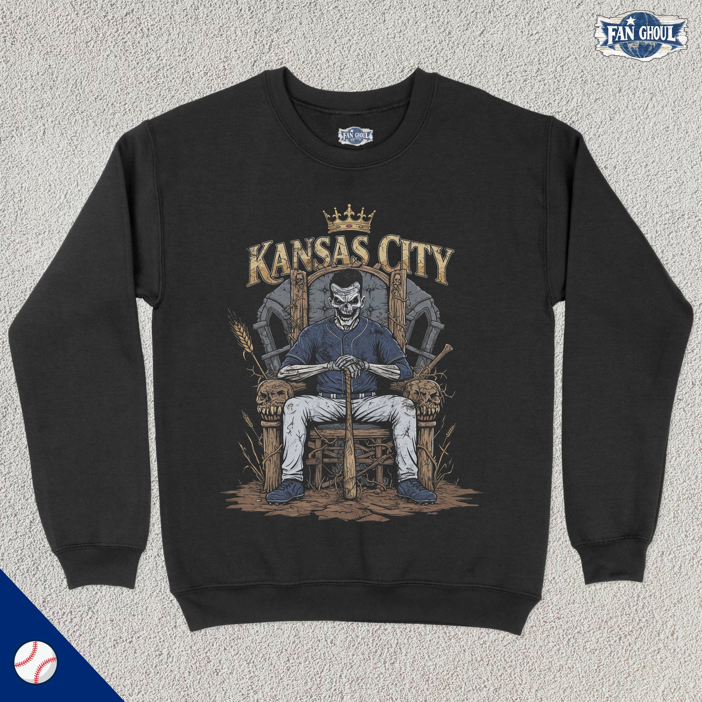 Kansas City Baseball "Ghoul" Crewneck