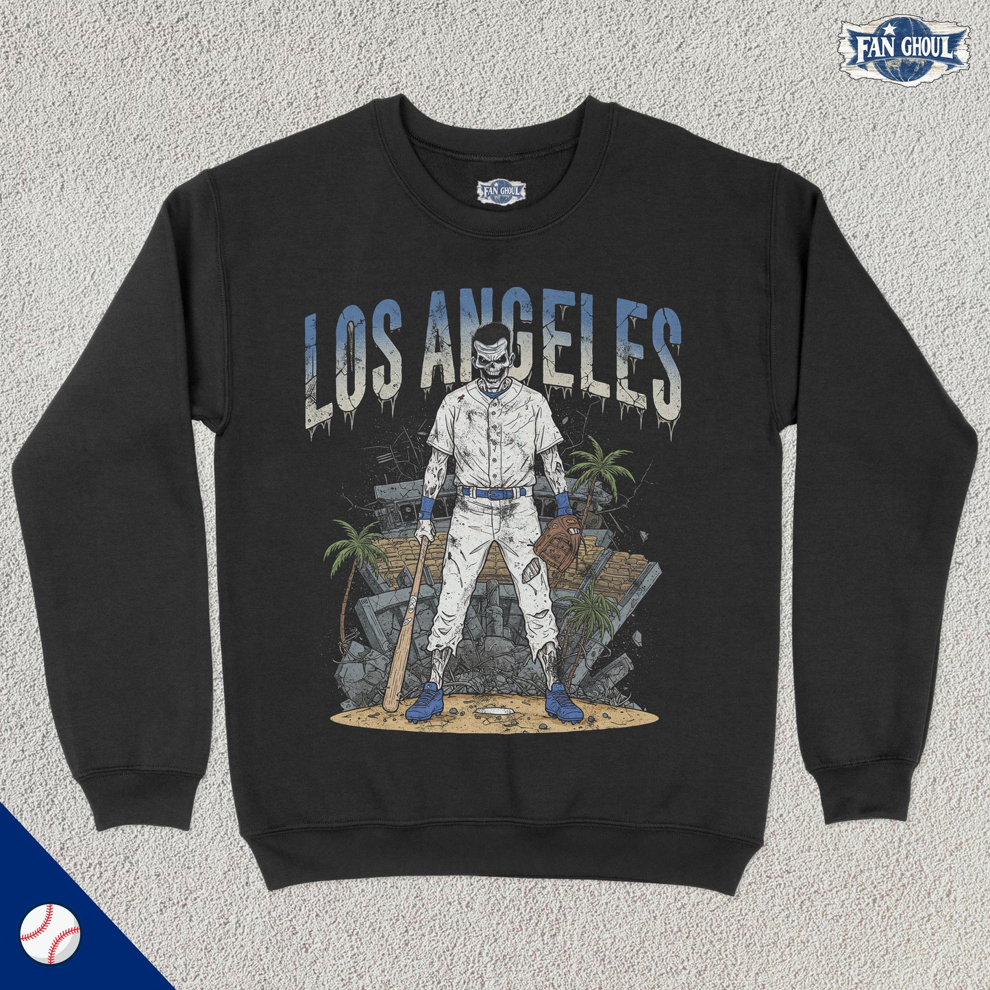 Los Angeles Baseball "Ghoul" Crewneck