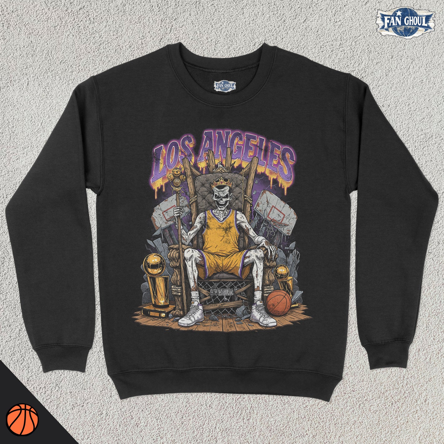 Los Angeles Basketball "Ghoul" Crewneck