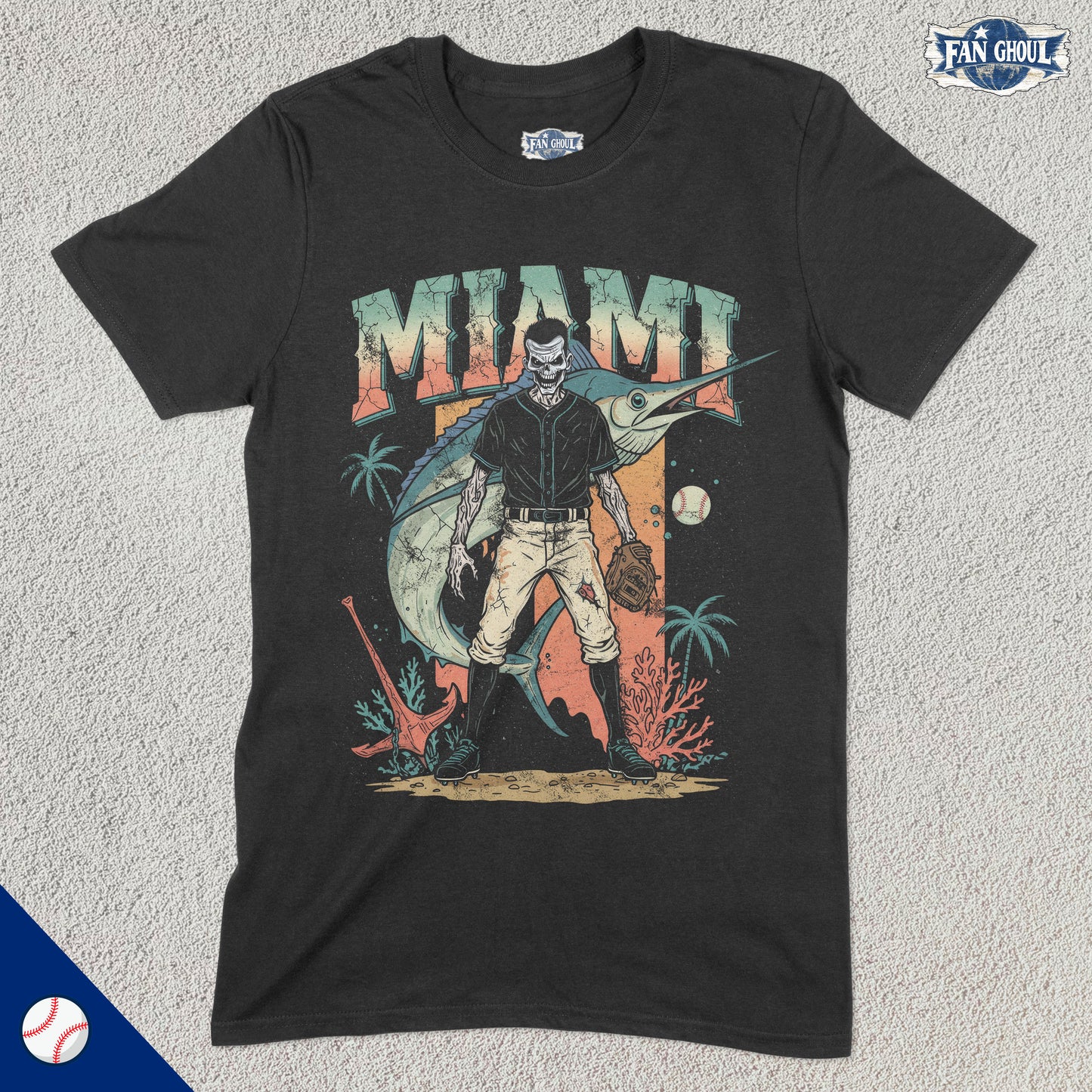 Miami Baseball "Ghoul" Shirt