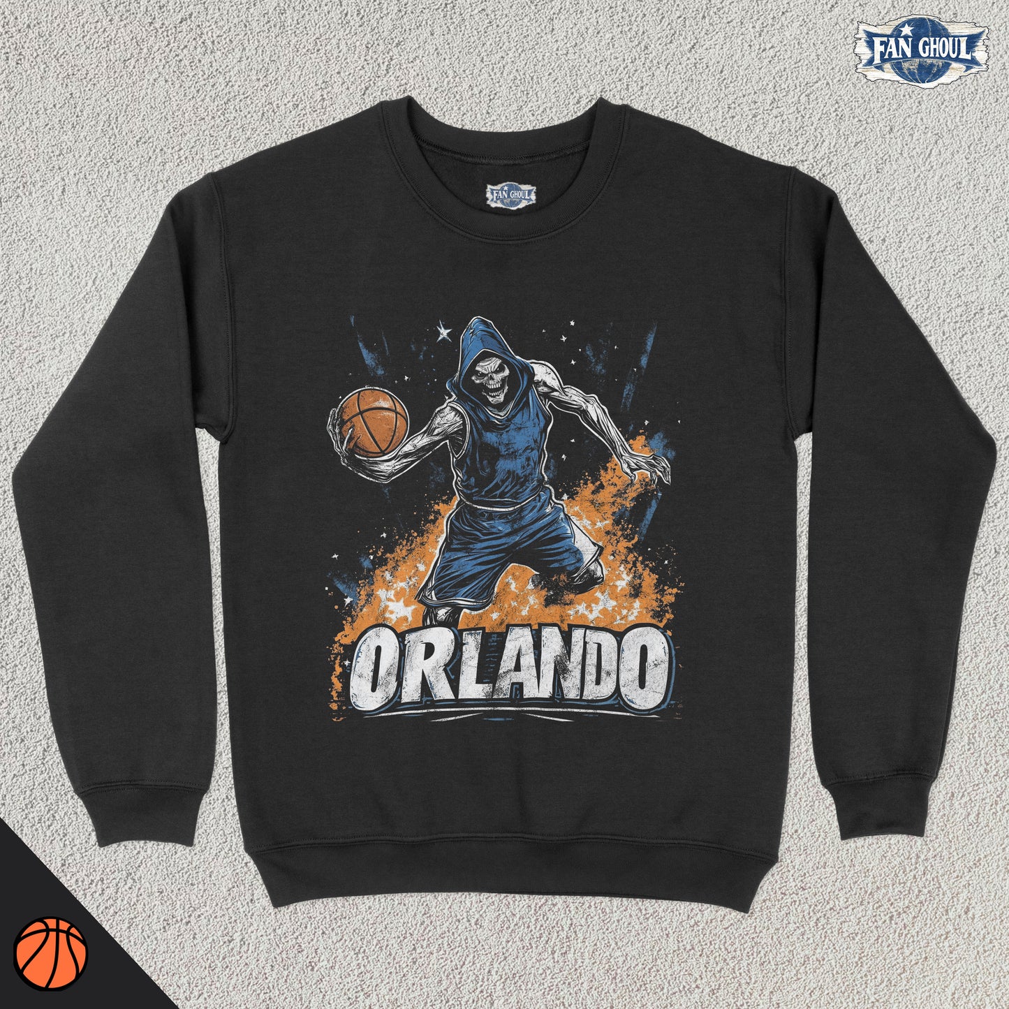 Orlando Basketball "Ghoul" Crewneck
