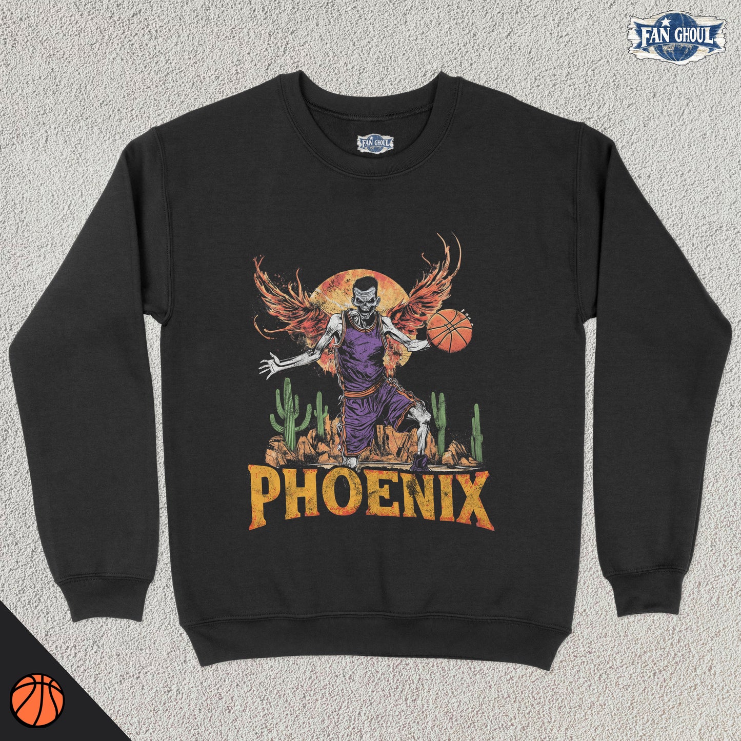 Phoenix Basketball "Ghoul" Crewneck