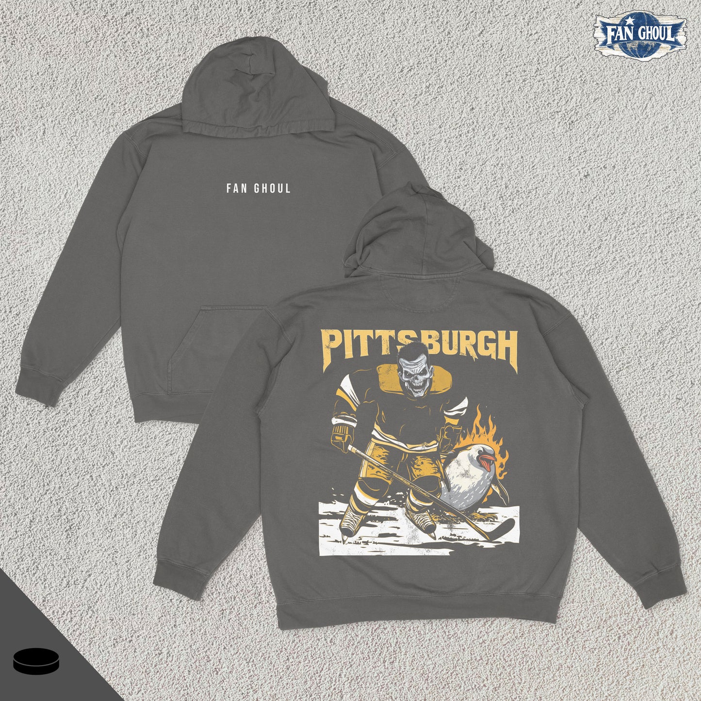 Pittsburgh Hockey "Ghoul" Hoodie