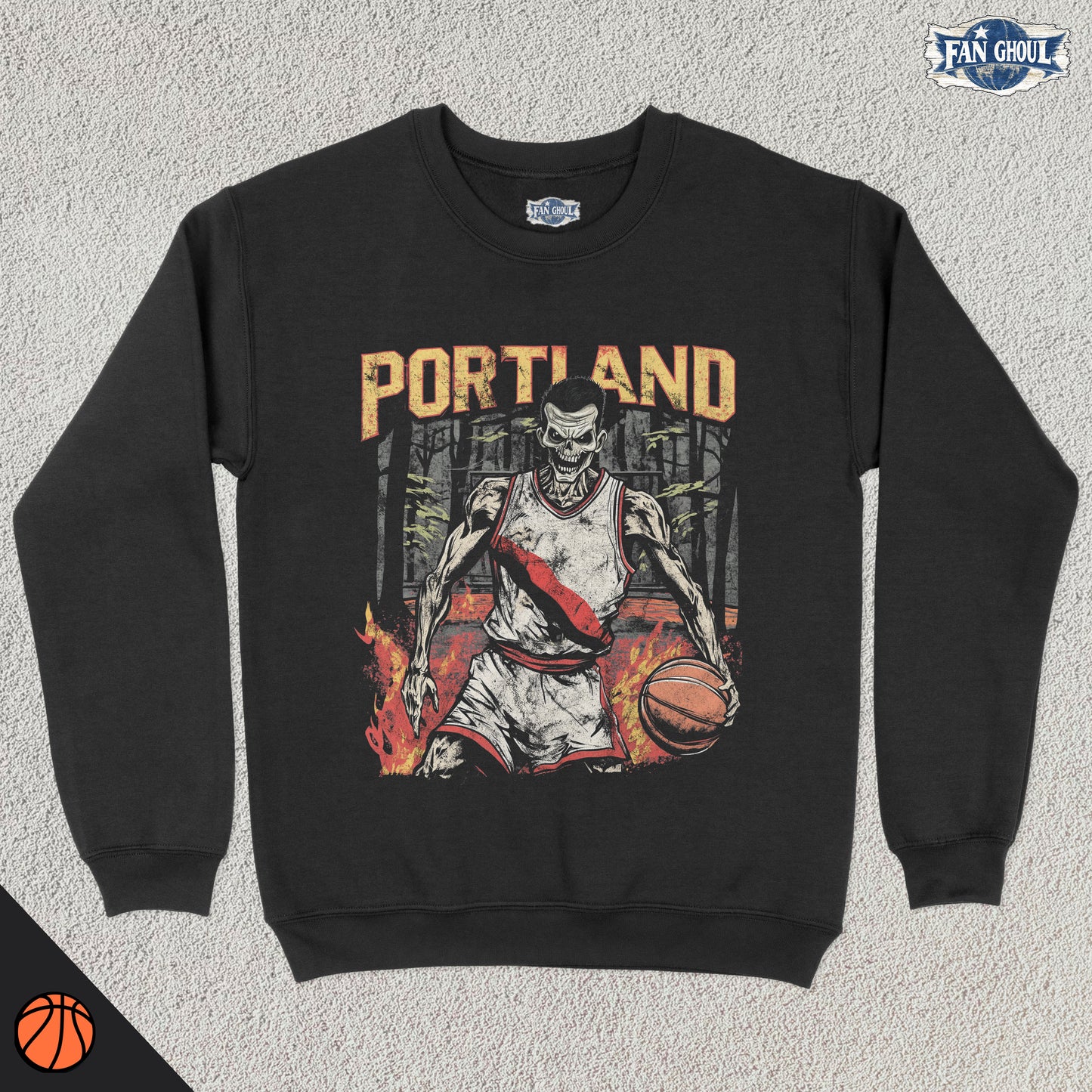 Portland Basketball "Ghoul" Crewneck