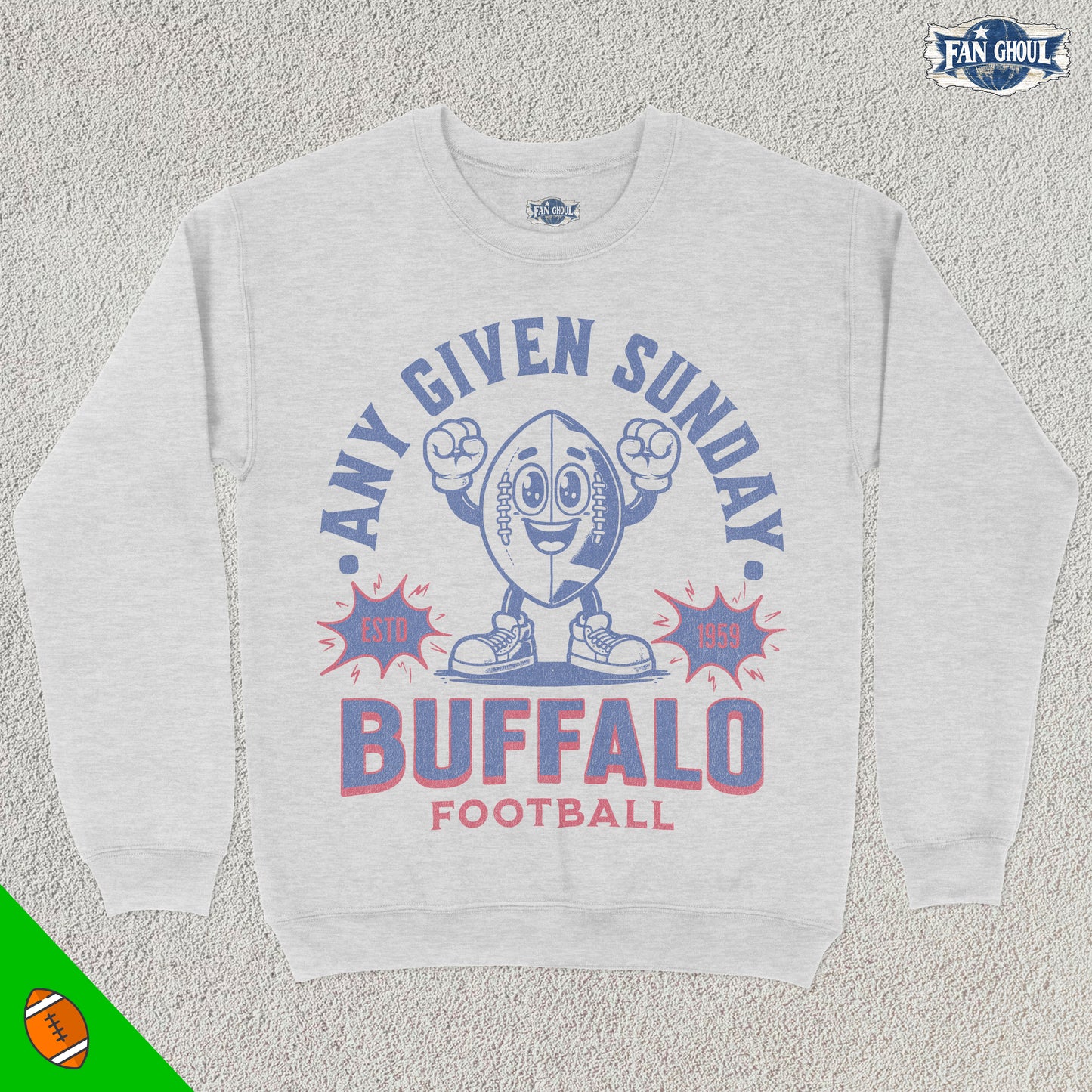 Buffalo Football Retro Crewneck