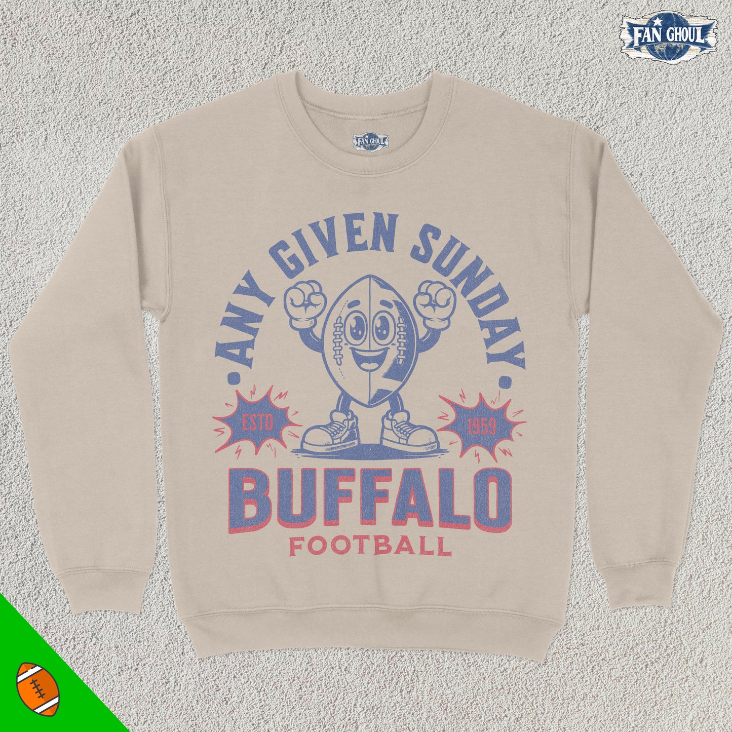Buffalo Football Retro Crewneck
