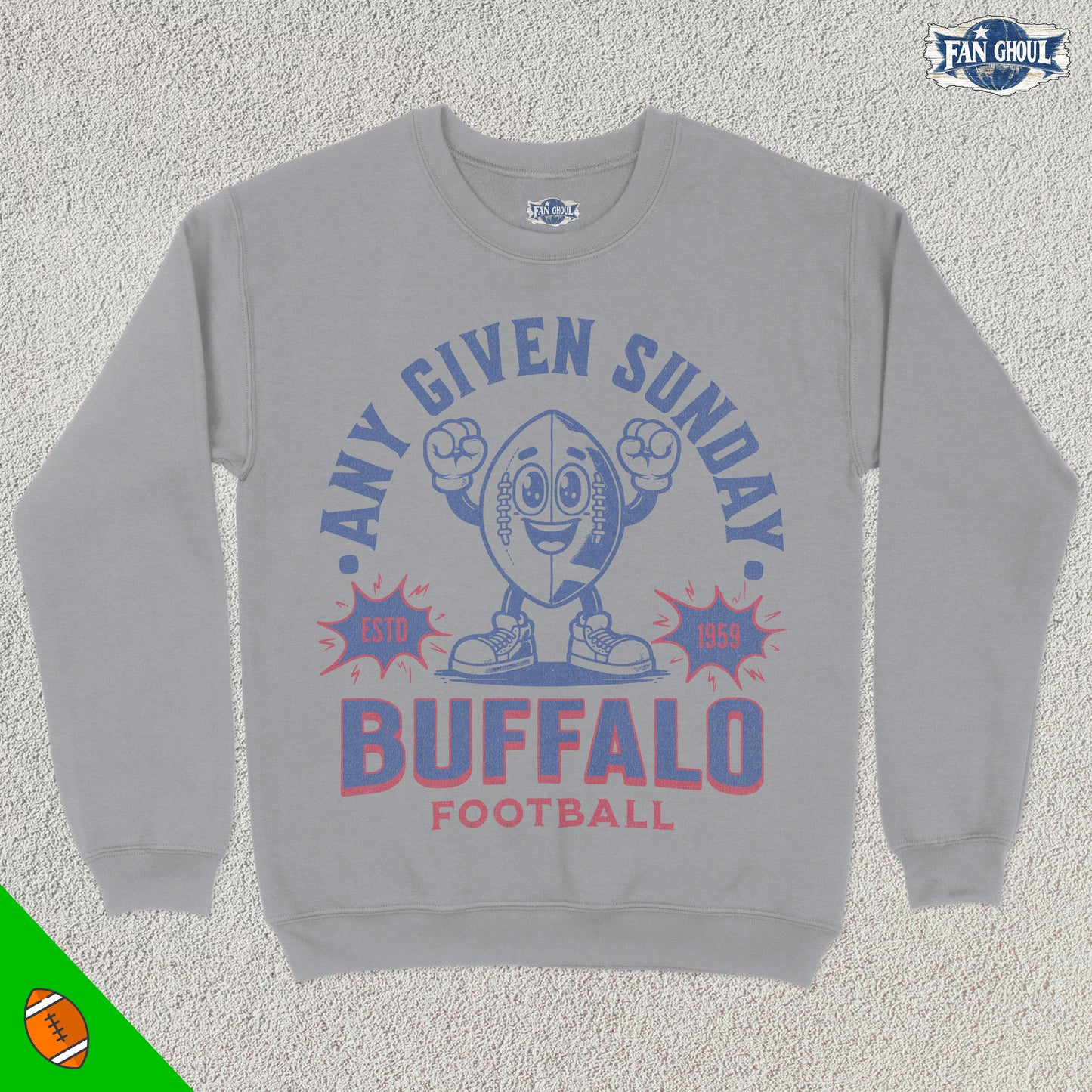 Buffalo Football Retro Crewneck
