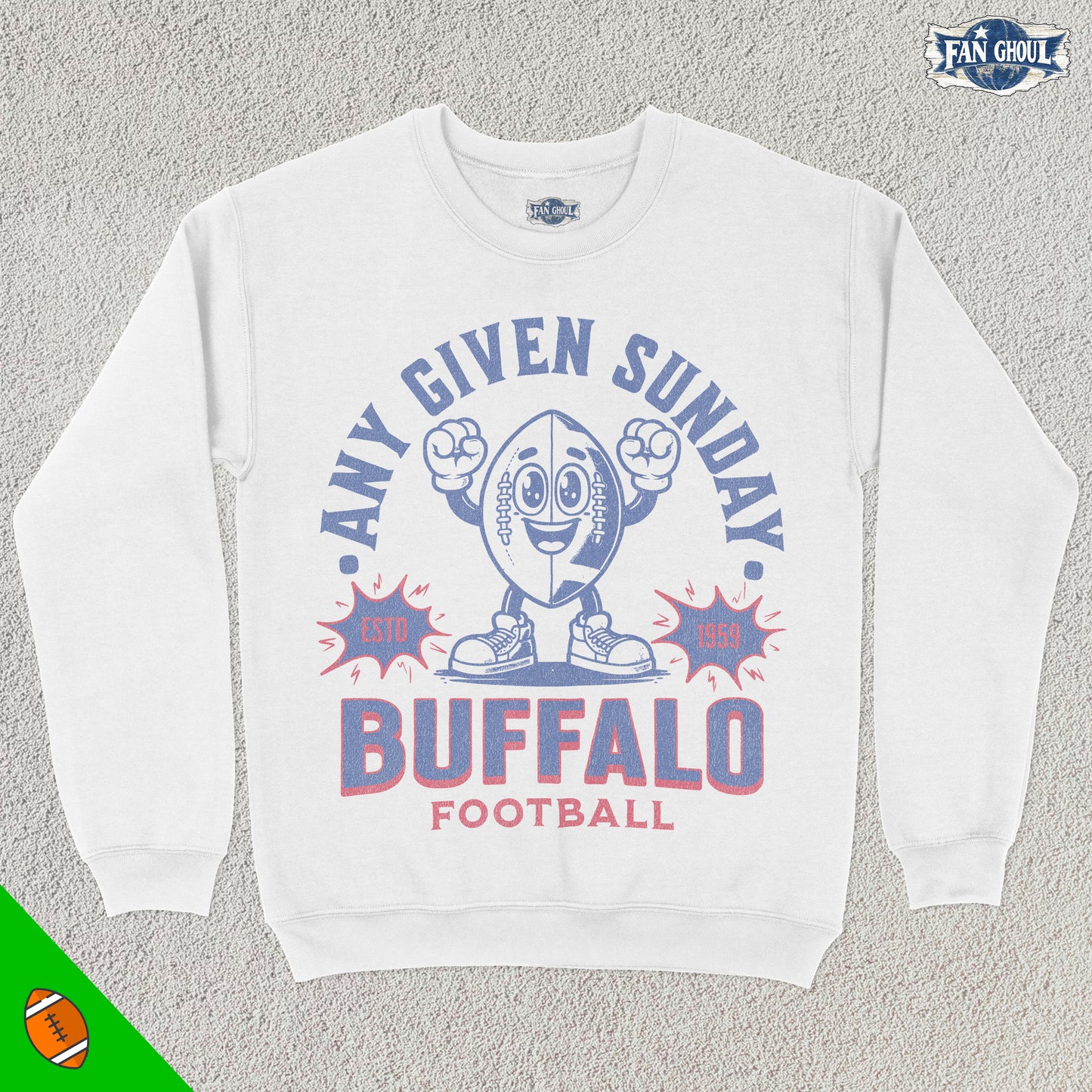 Buffalo Football Retro Crewneck