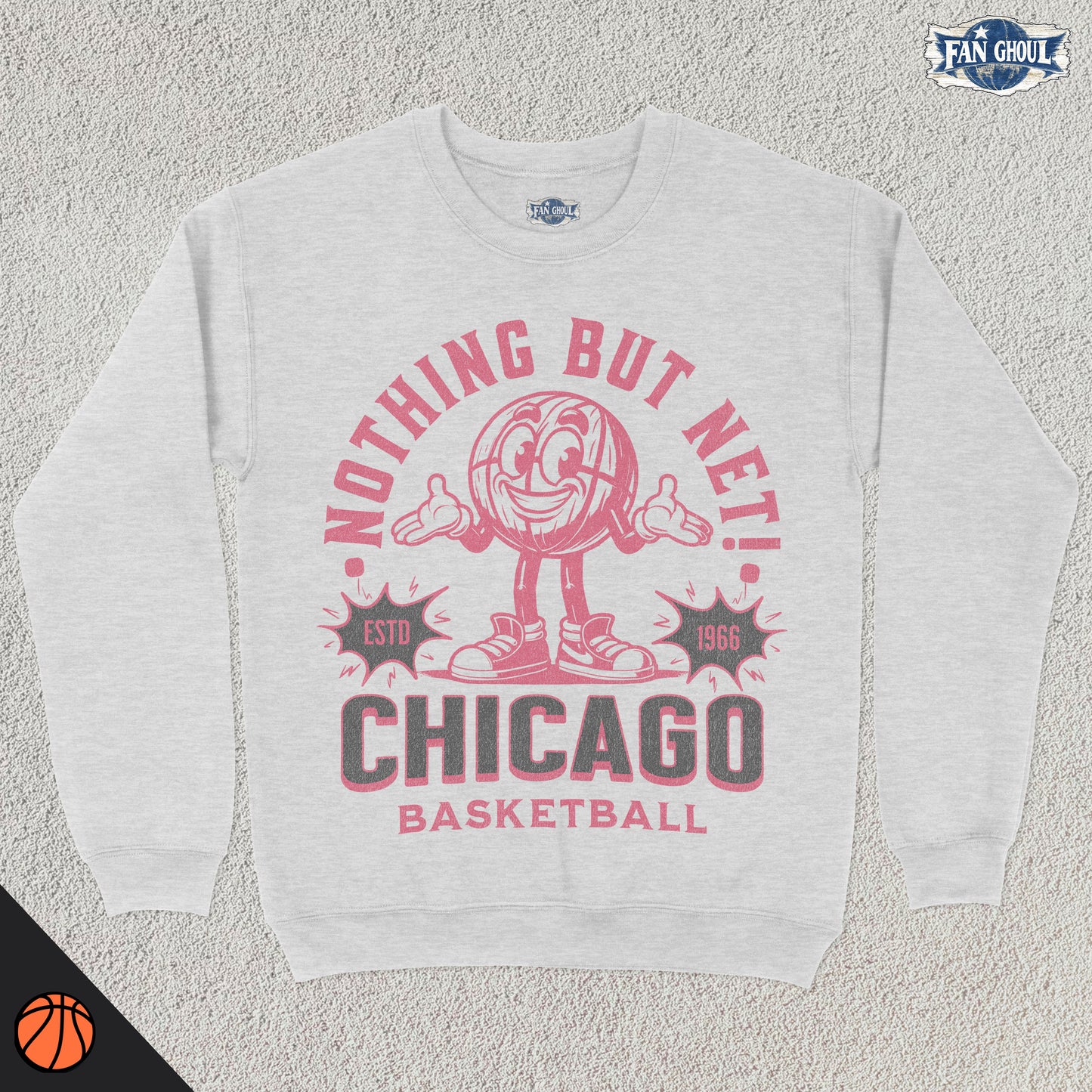 Chicago Basketball Retro Crewneck
