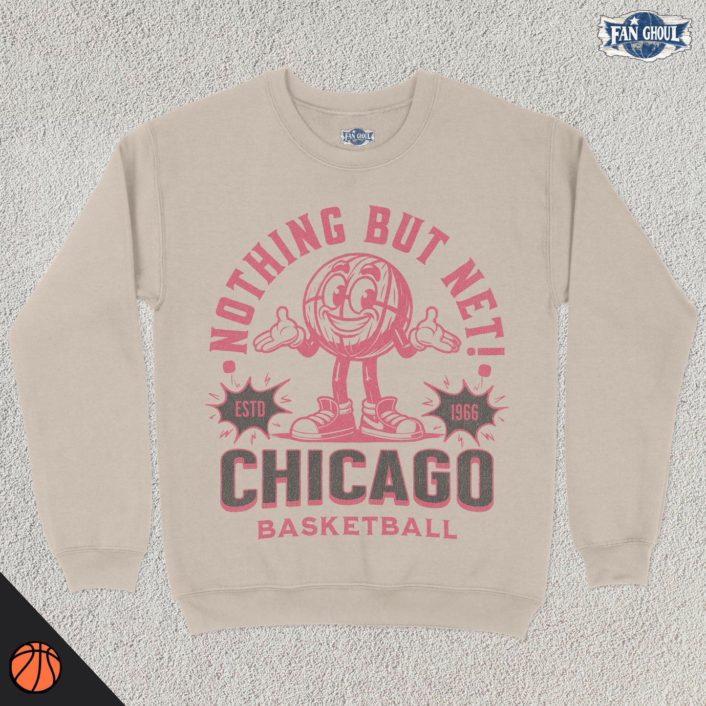 Chicago Basketball Retro Crewneck