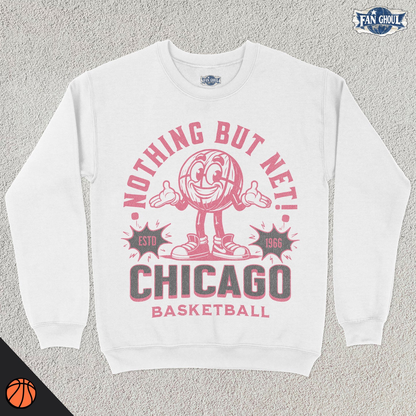 Chicago Basketball Retro Crewneck