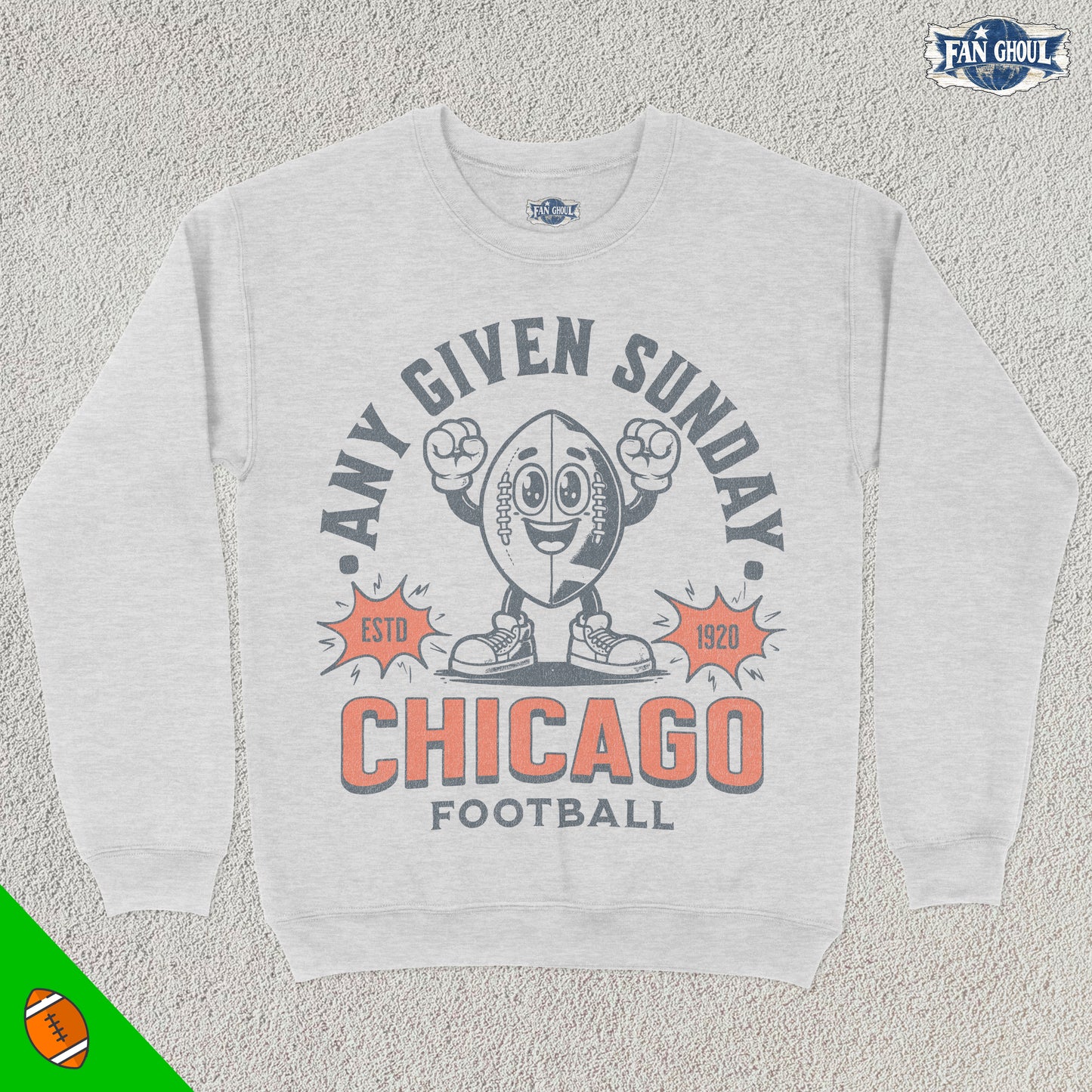 Chicago Football Retro Crewneck