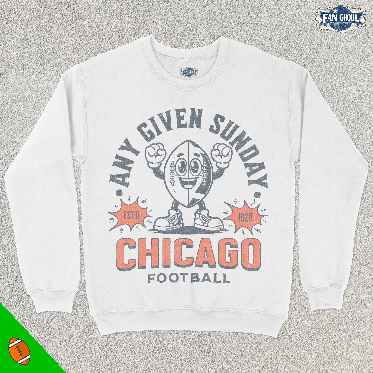 Chicago Football Retro Crewneck