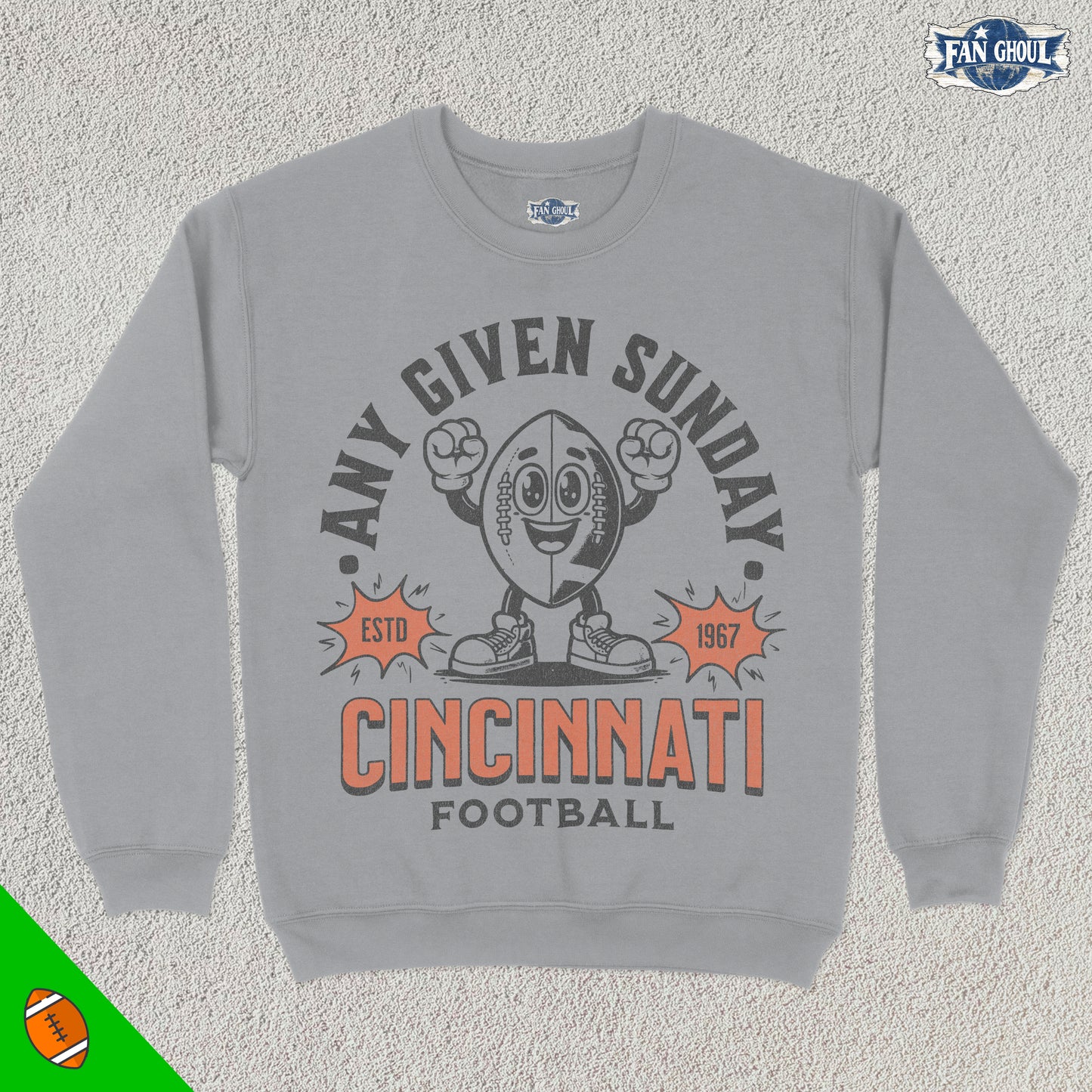 Cincinnati Football Retro Crewneck
