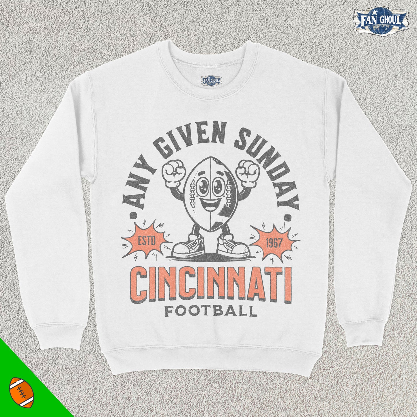 Cincinnati Football Retro Crewneck