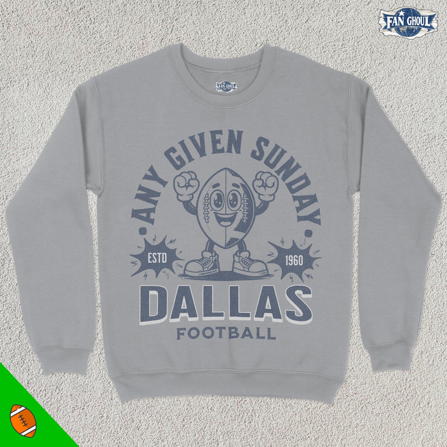Dallas Football Retro Crewneck